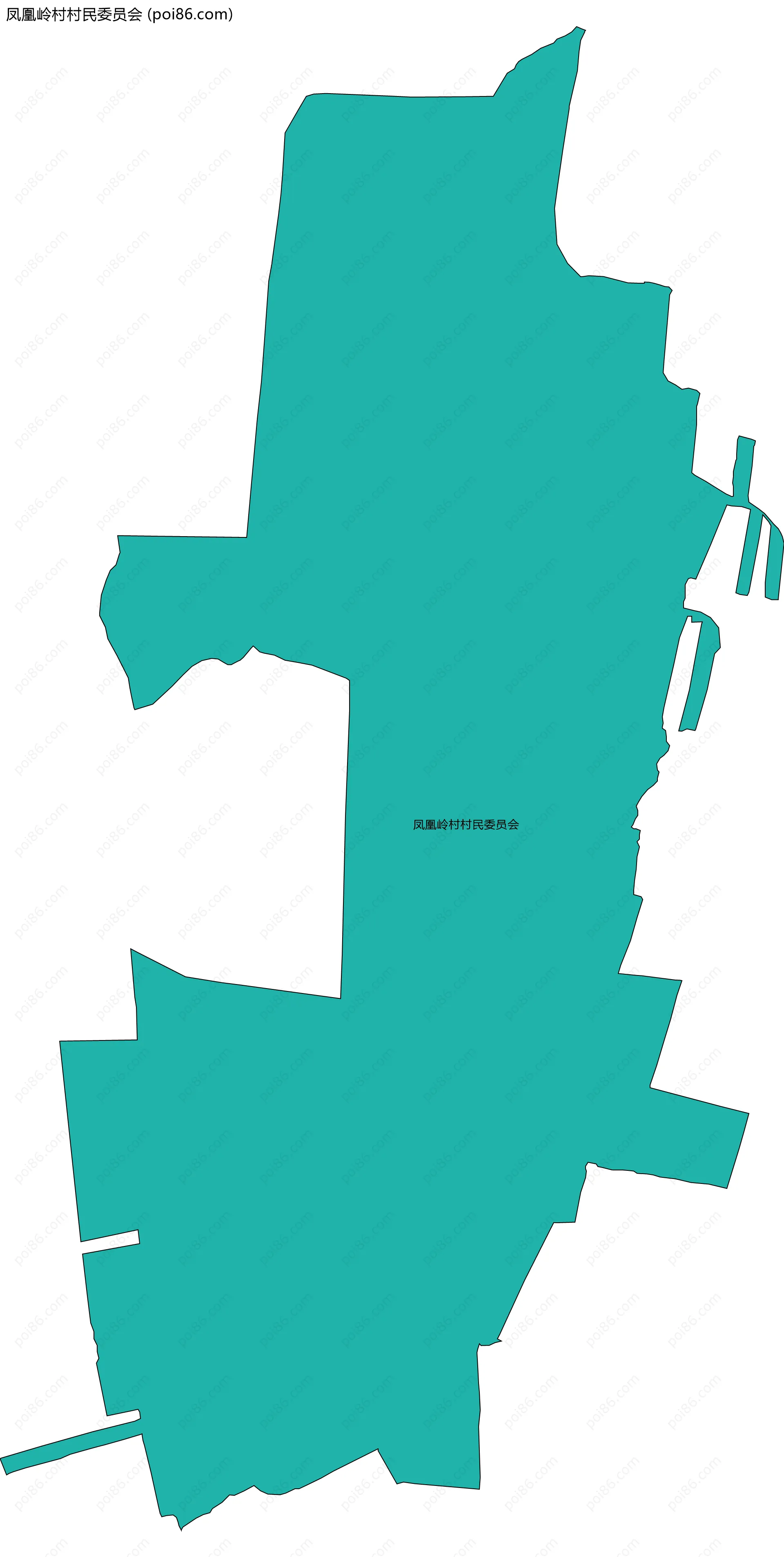 凤凰岭村村民委员会边界地图