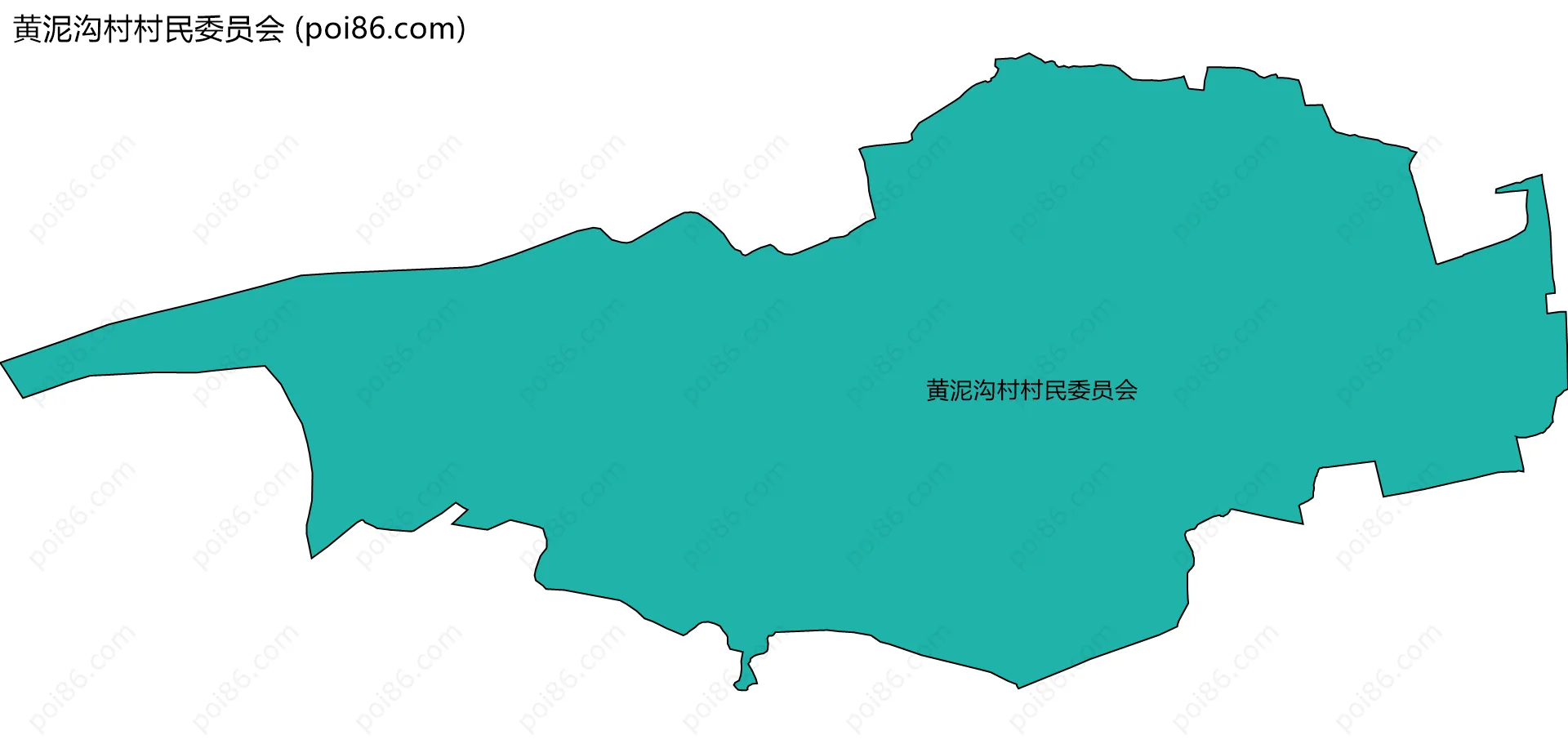 黄泥沟村村民委员会边界地图