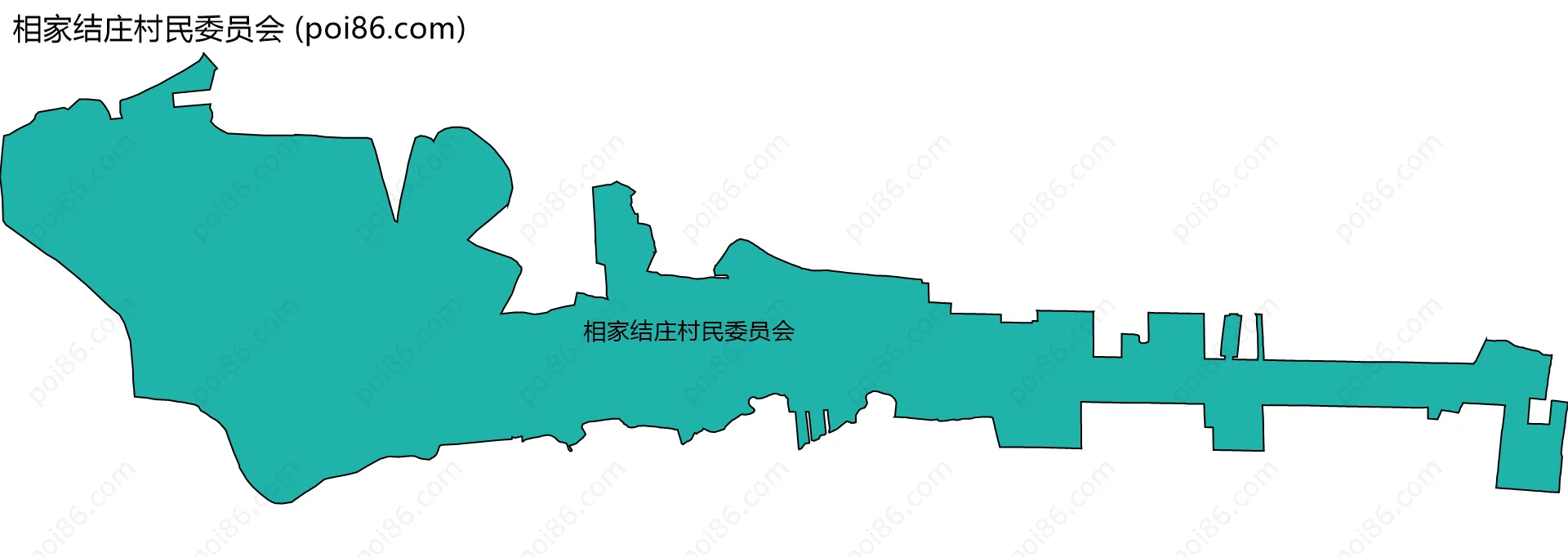 相家结庄村民委员会边界地图