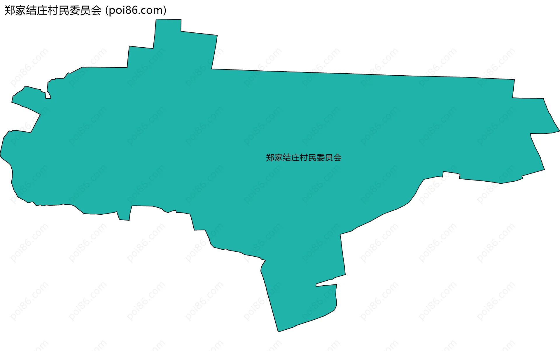 郑家结庄村民委员会边界地图