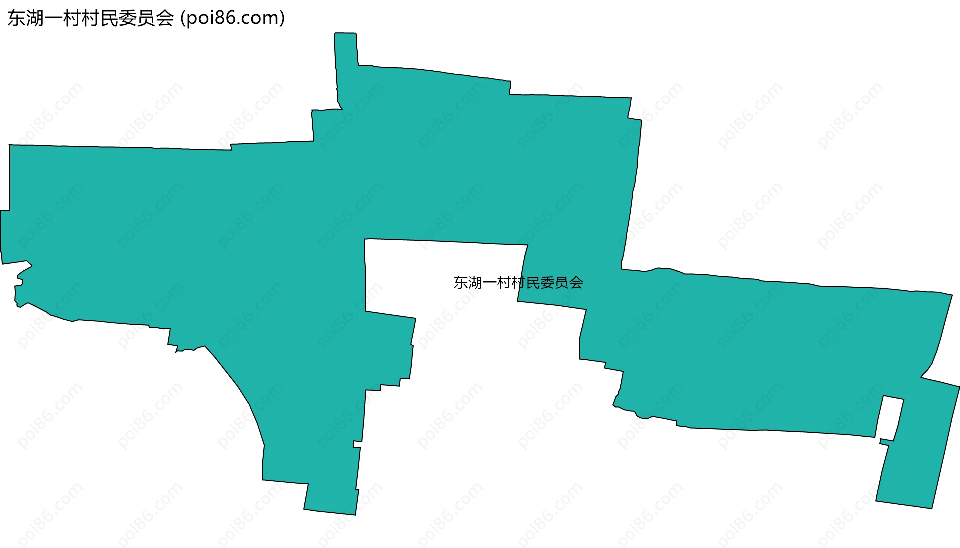 东湖一村村民委员会边界地图