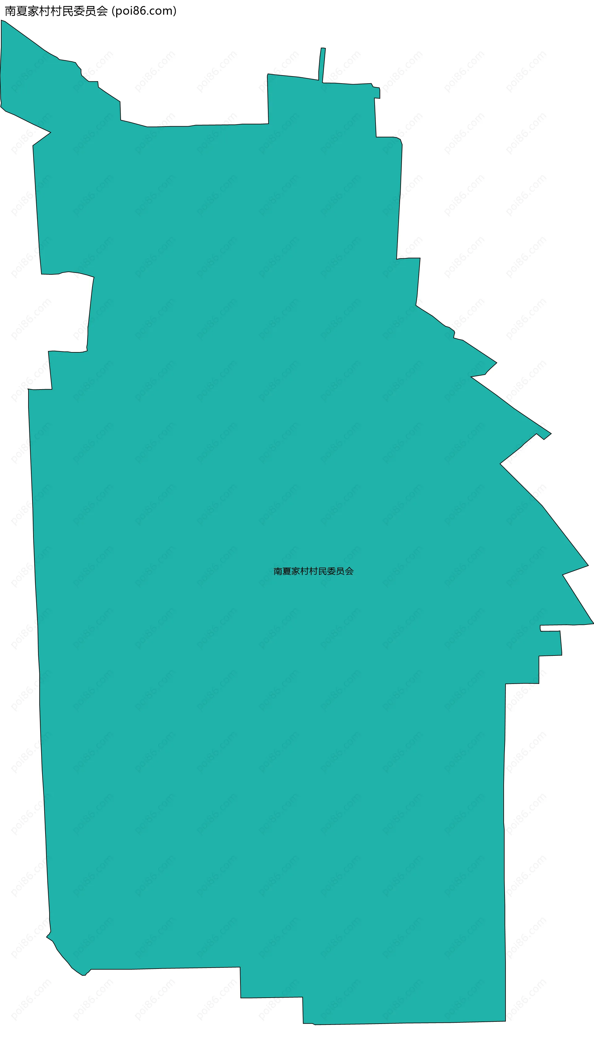 南夏家村村民委员会边界地图