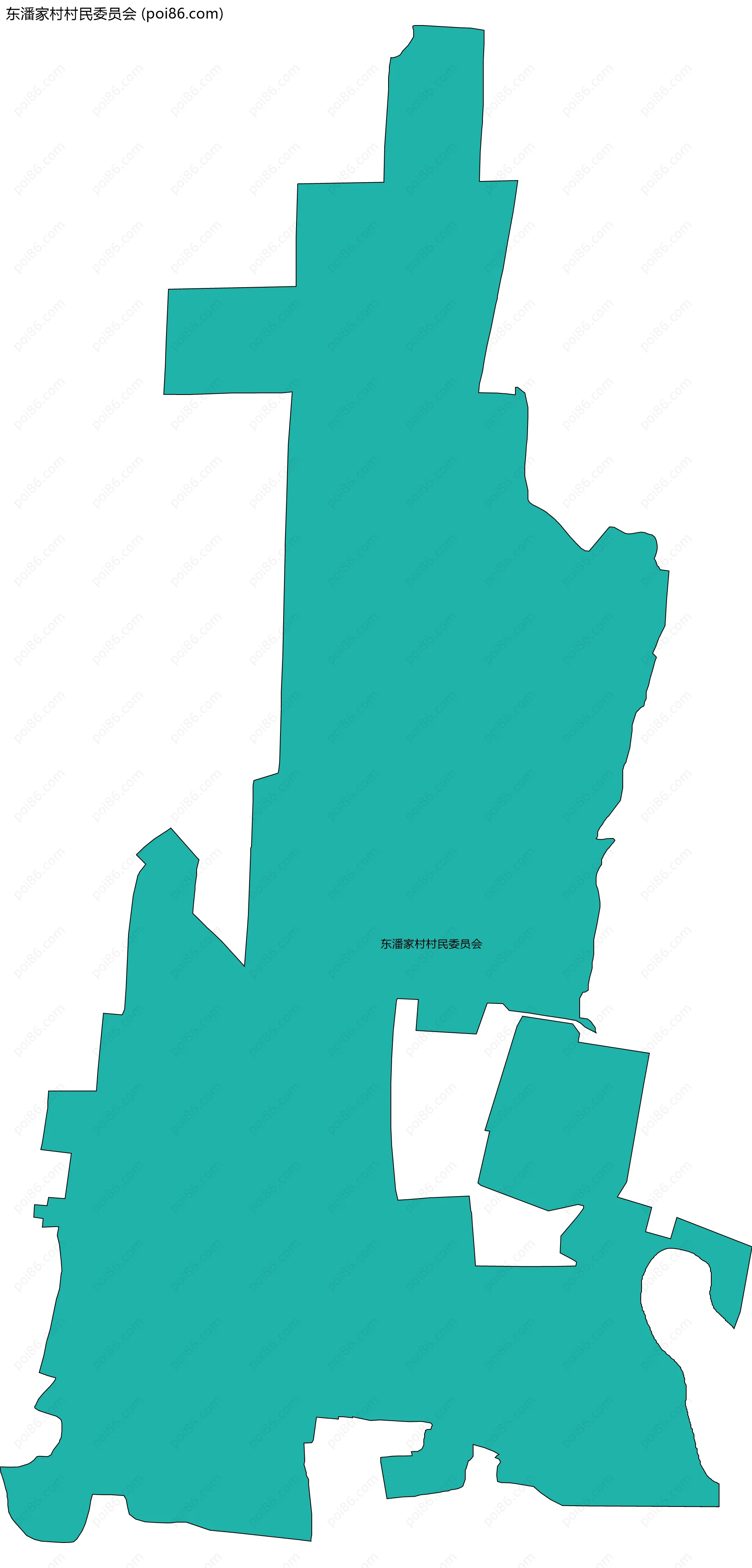 东潘家村村民委员会边界地图