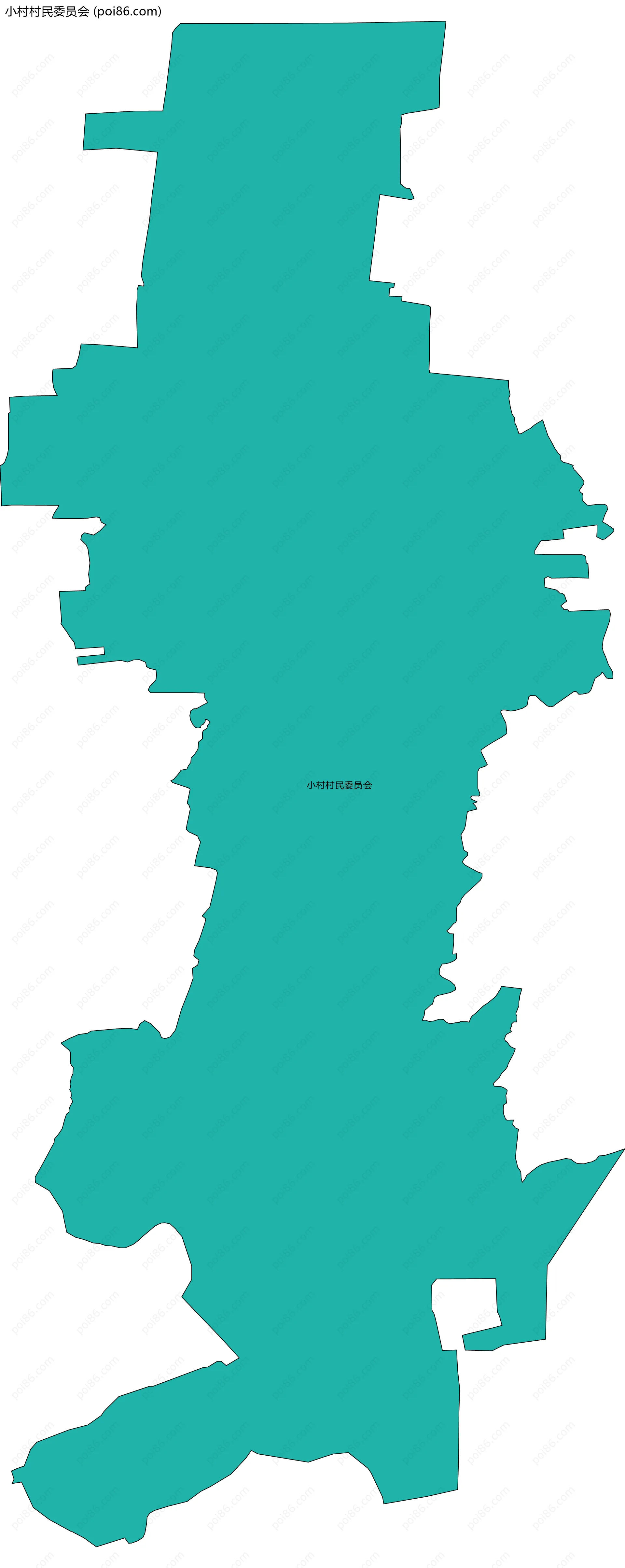 小村村民委员会边界地图