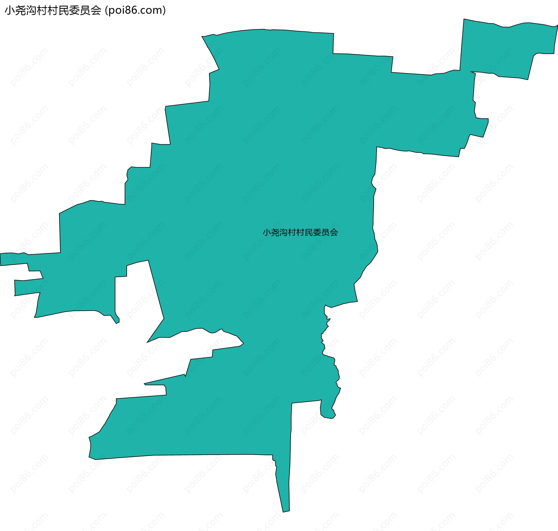小尧沟村村民委员会边界地图
