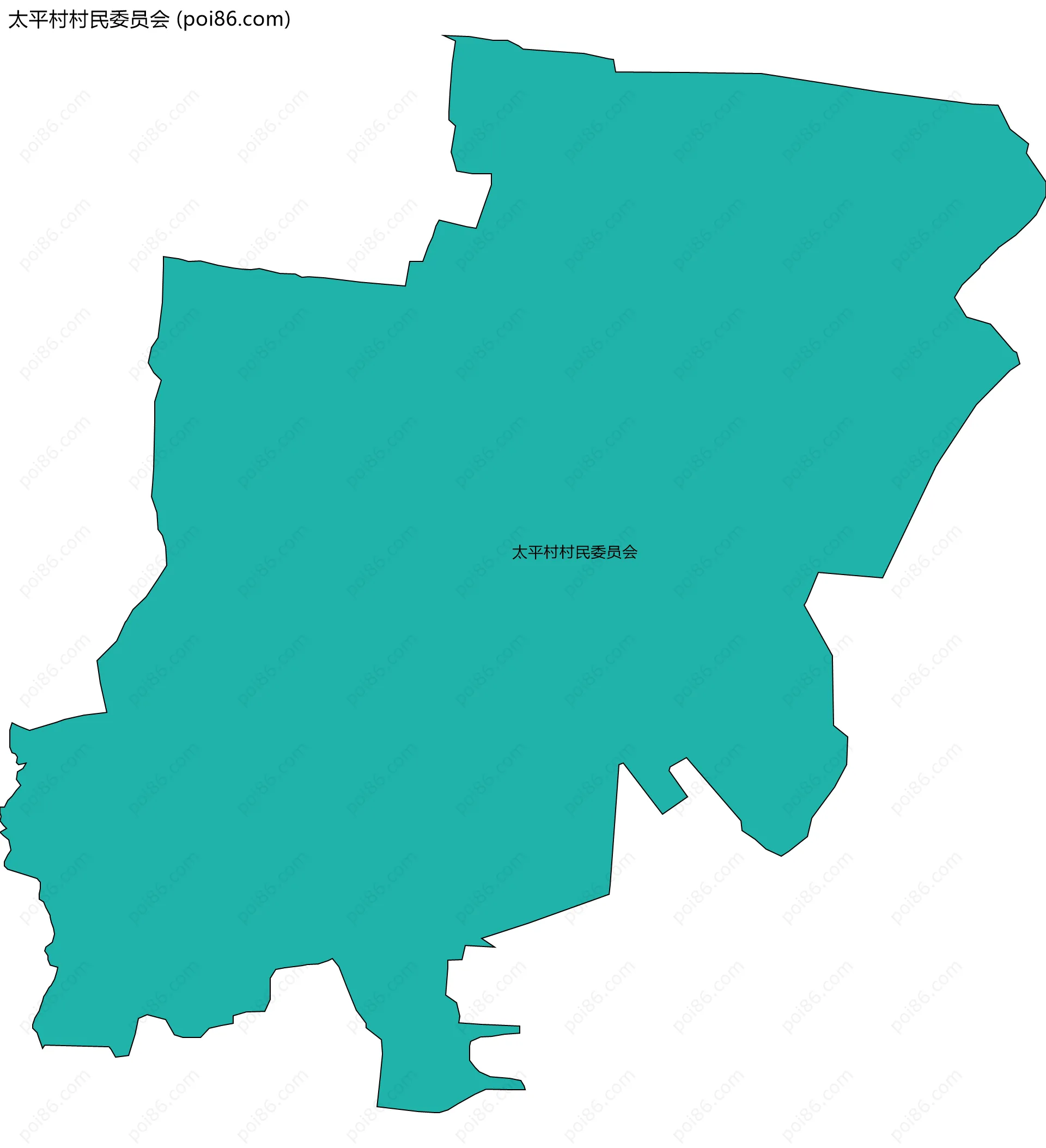 太平村村民委员会边界地图