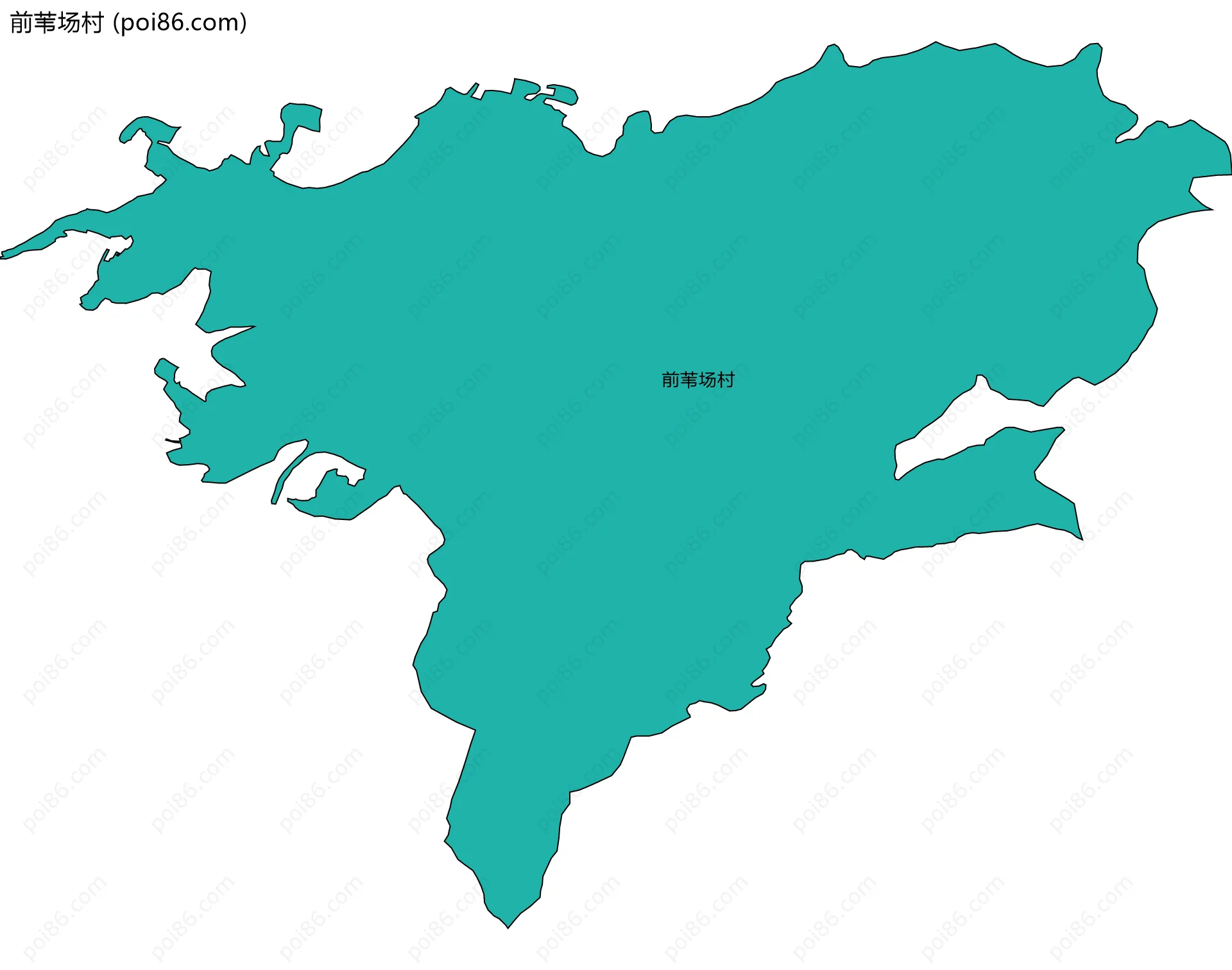 前苇场村边界地图