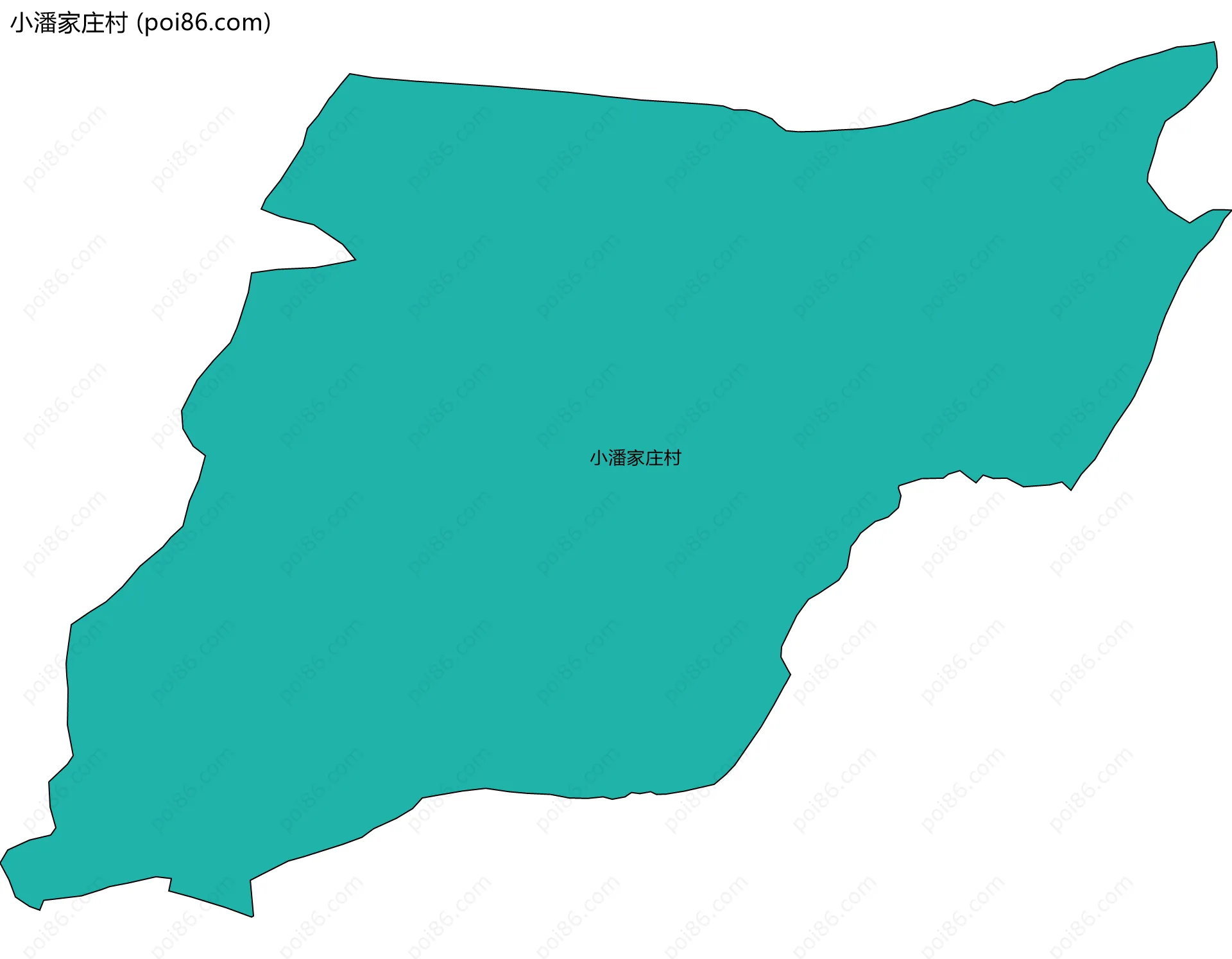 小潘家庄村边界地图