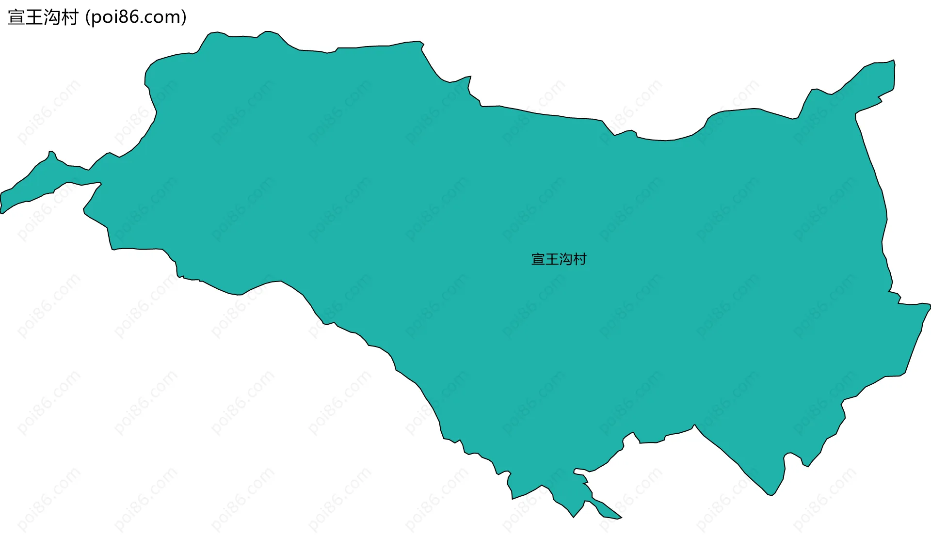 宣王沟村边界地图