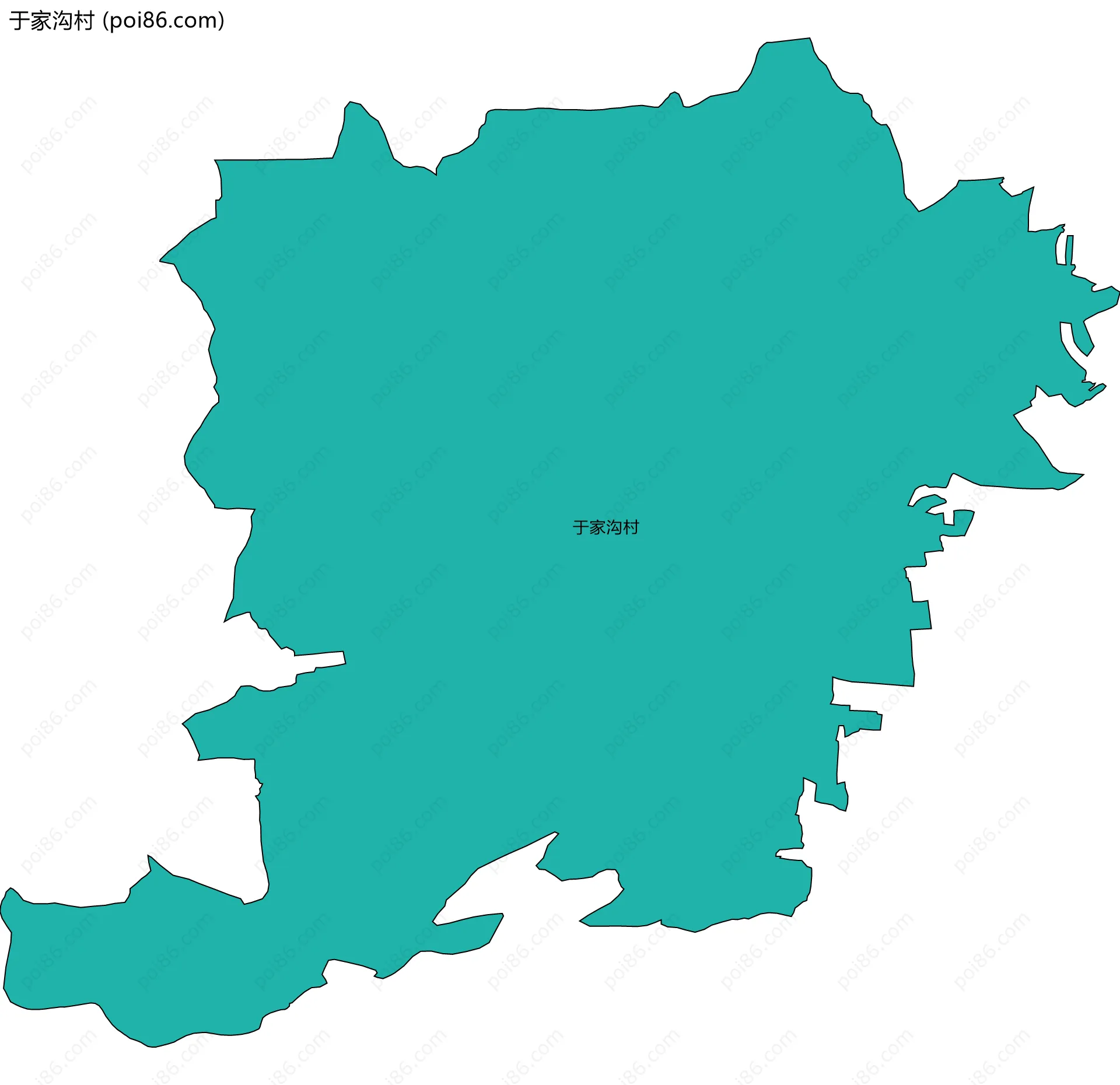 于家沟村边界地图