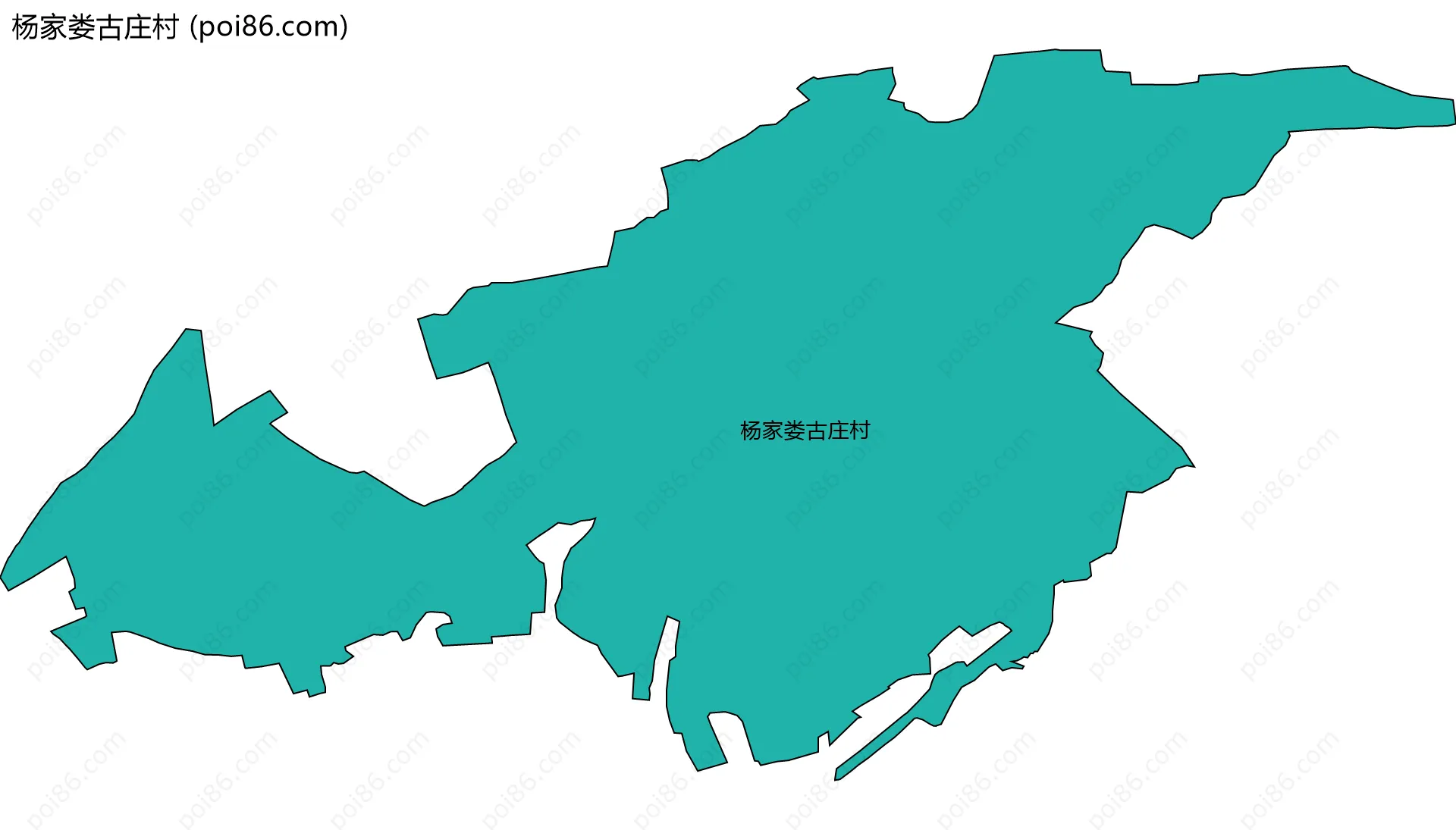 杨家娄古庄村边界地图