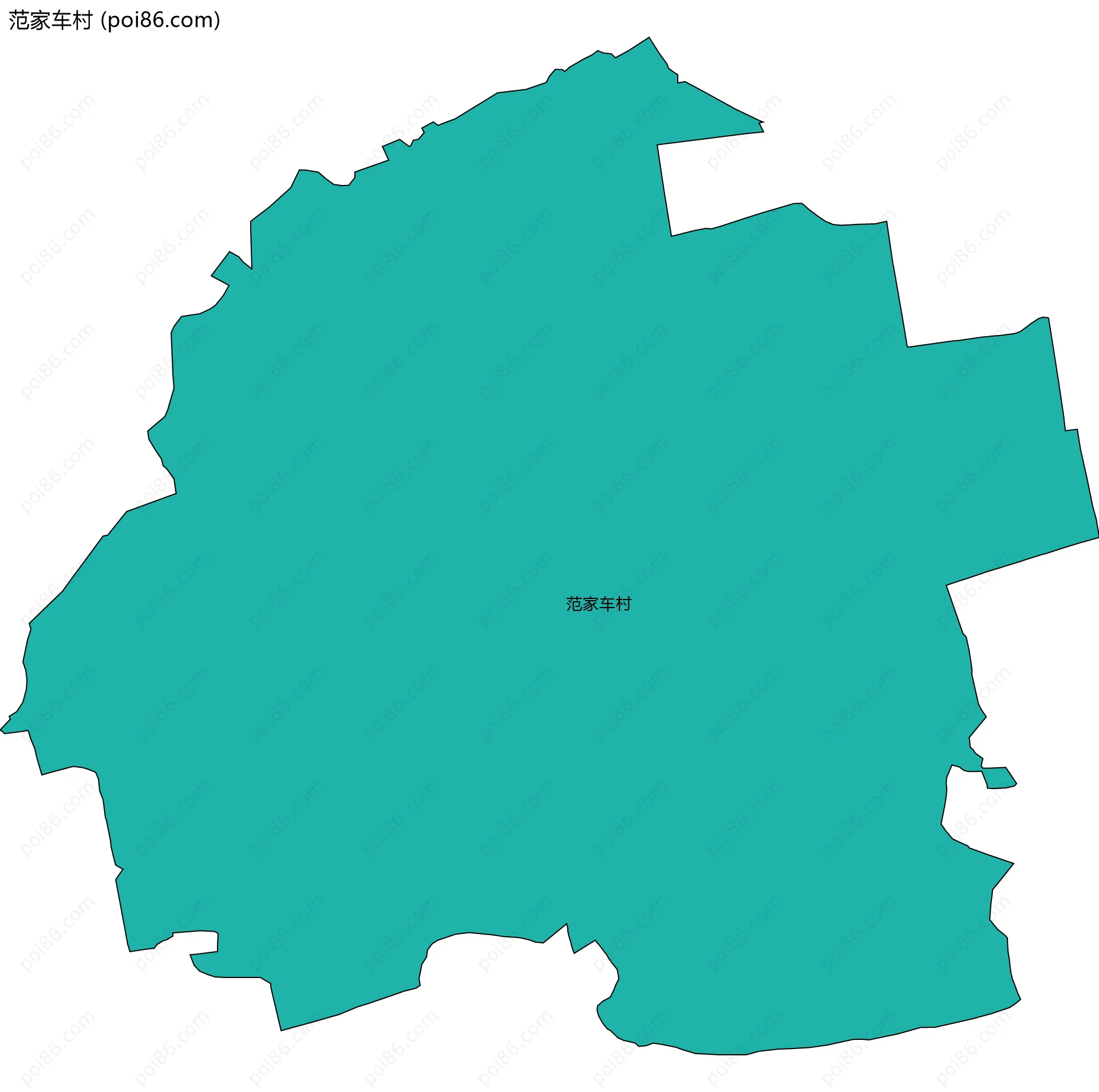 范家车村边界地图