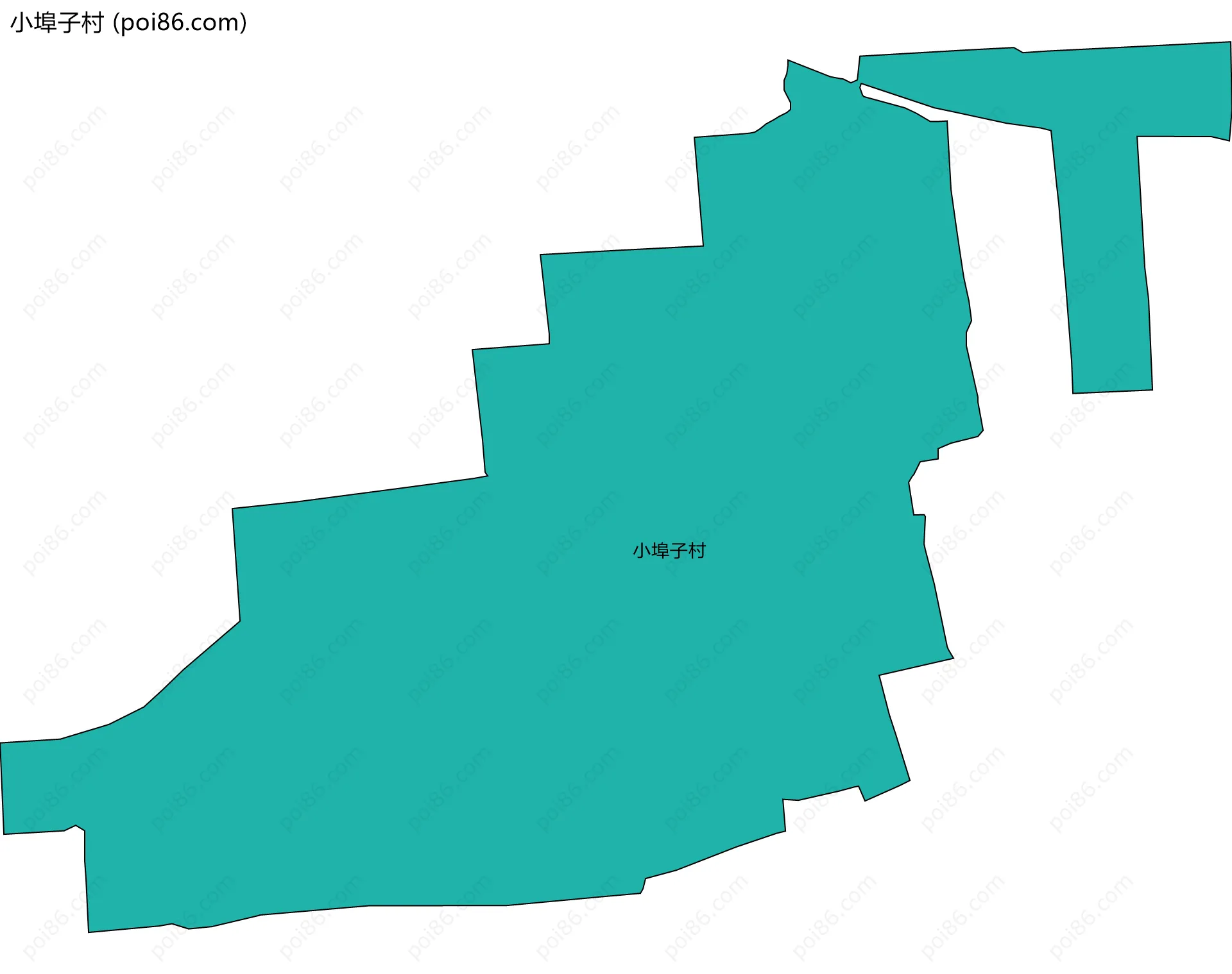 小埠子村边界地图