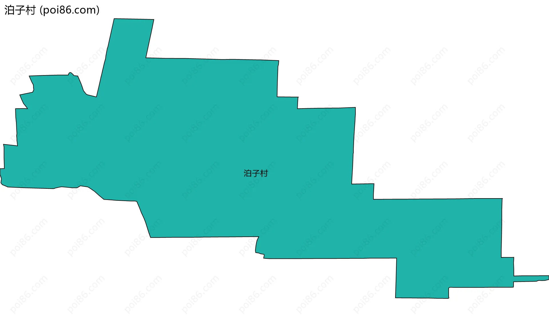 泊子村边界地图
