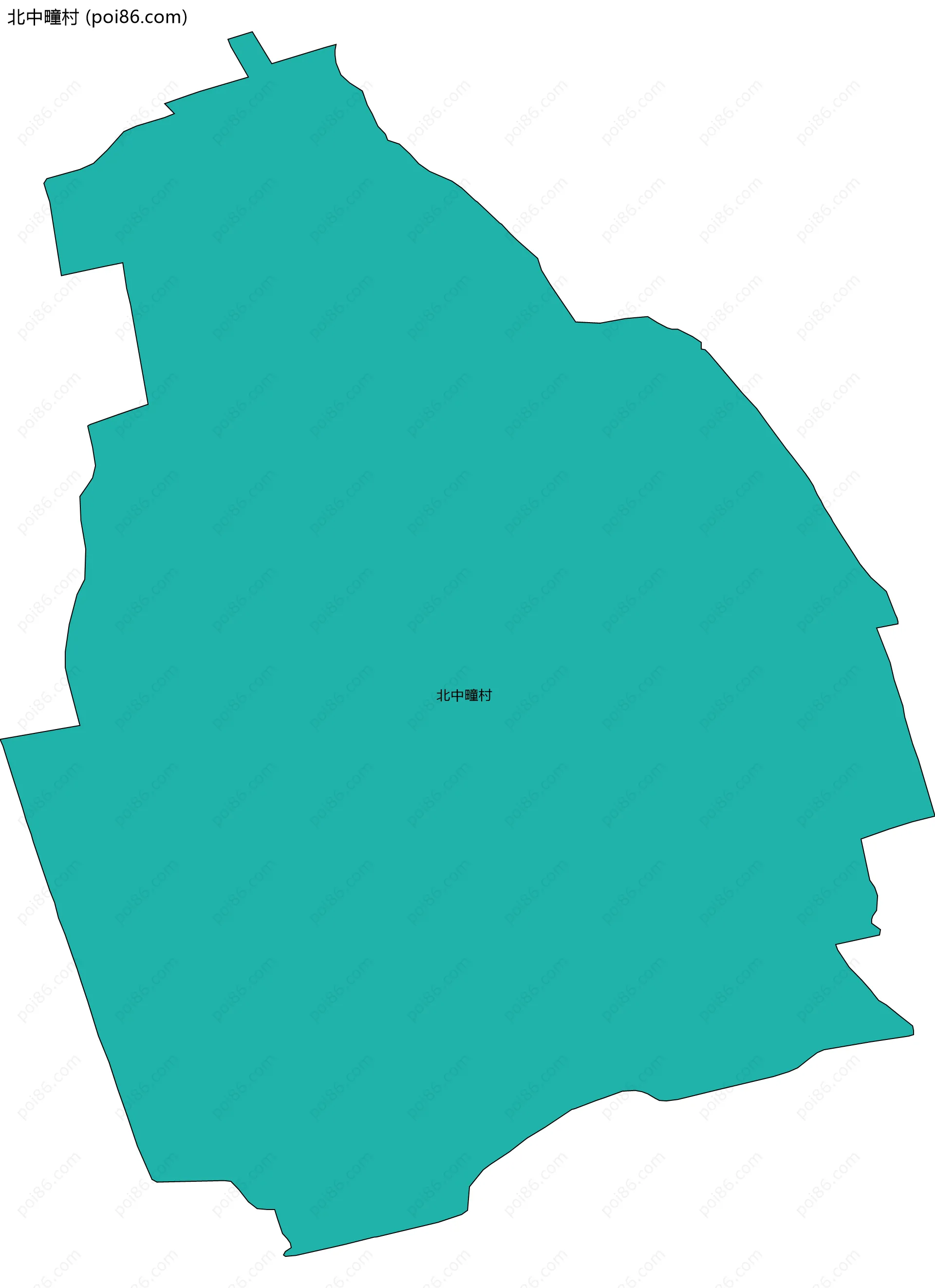 北中疃村边界地图