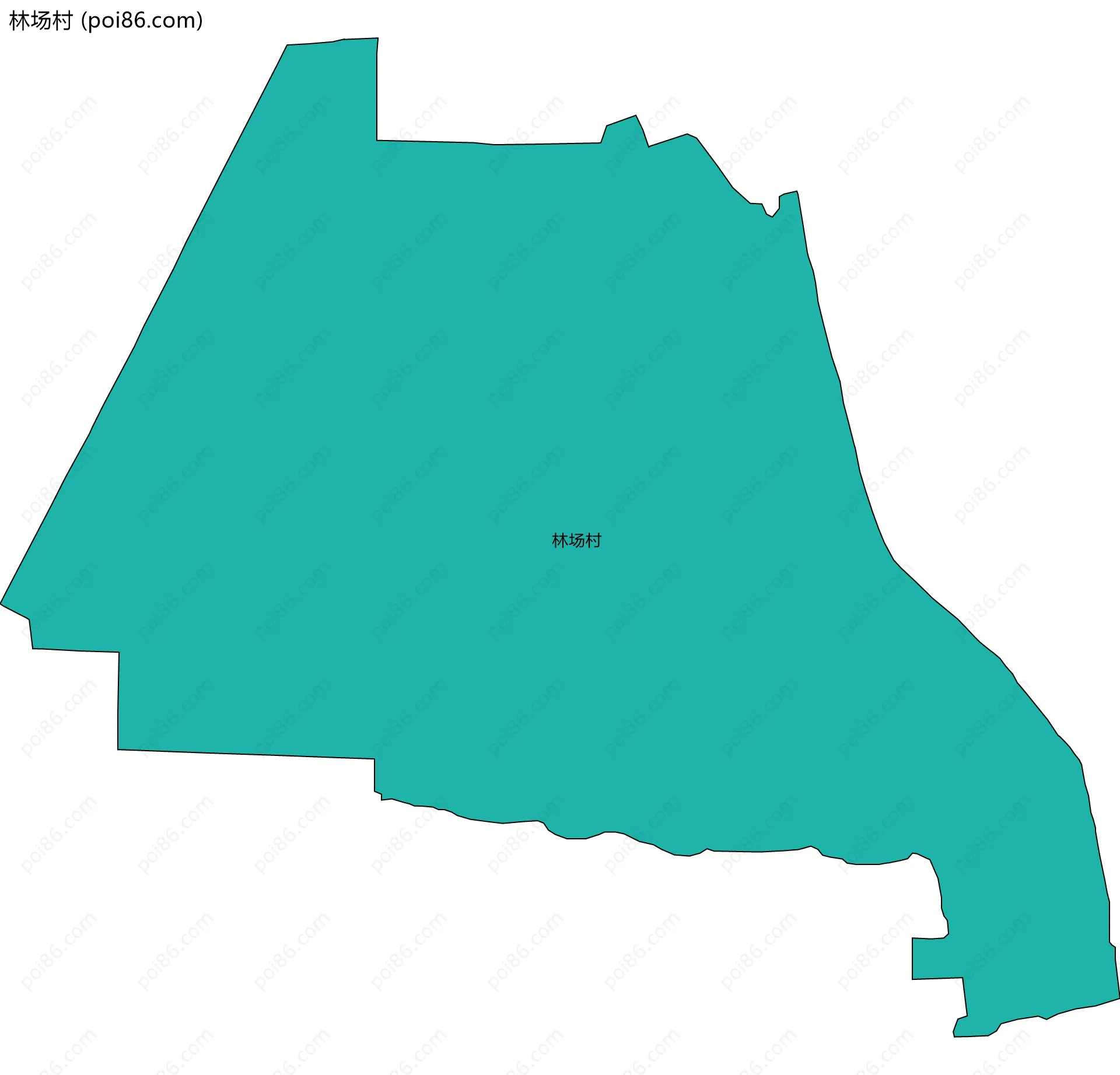 林场村边界地图