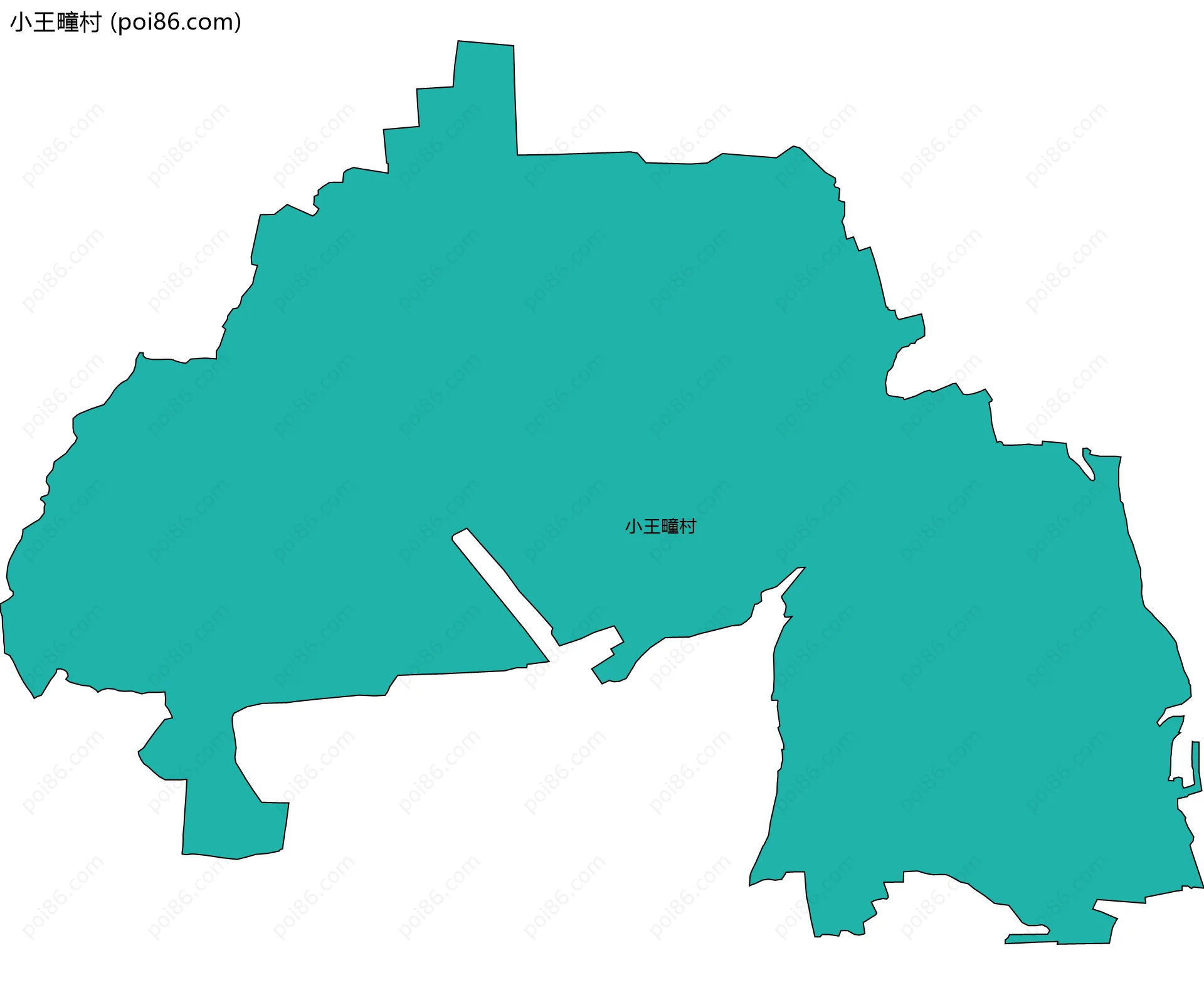 小王疃村边界地图