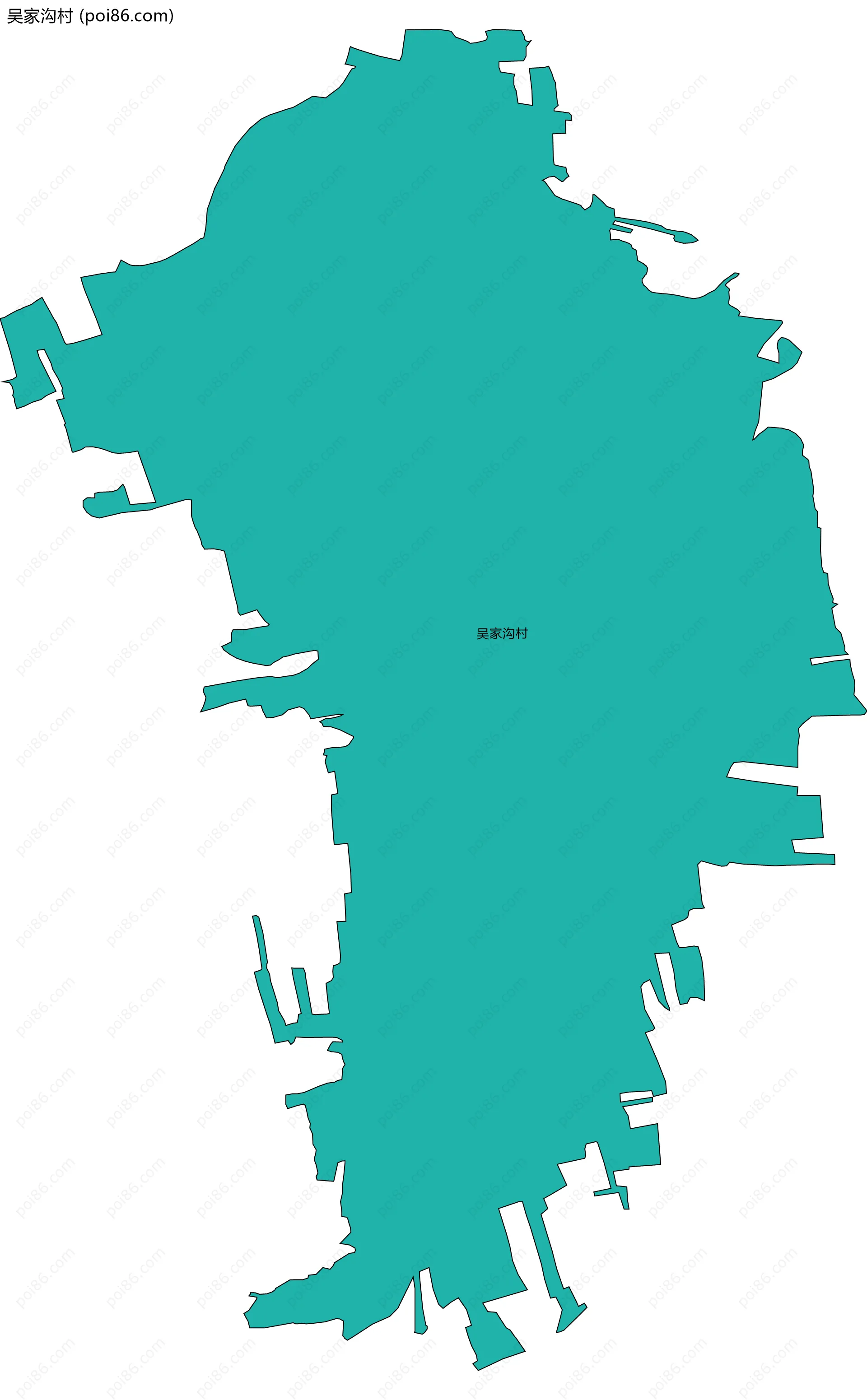 吴家沟村边界地图