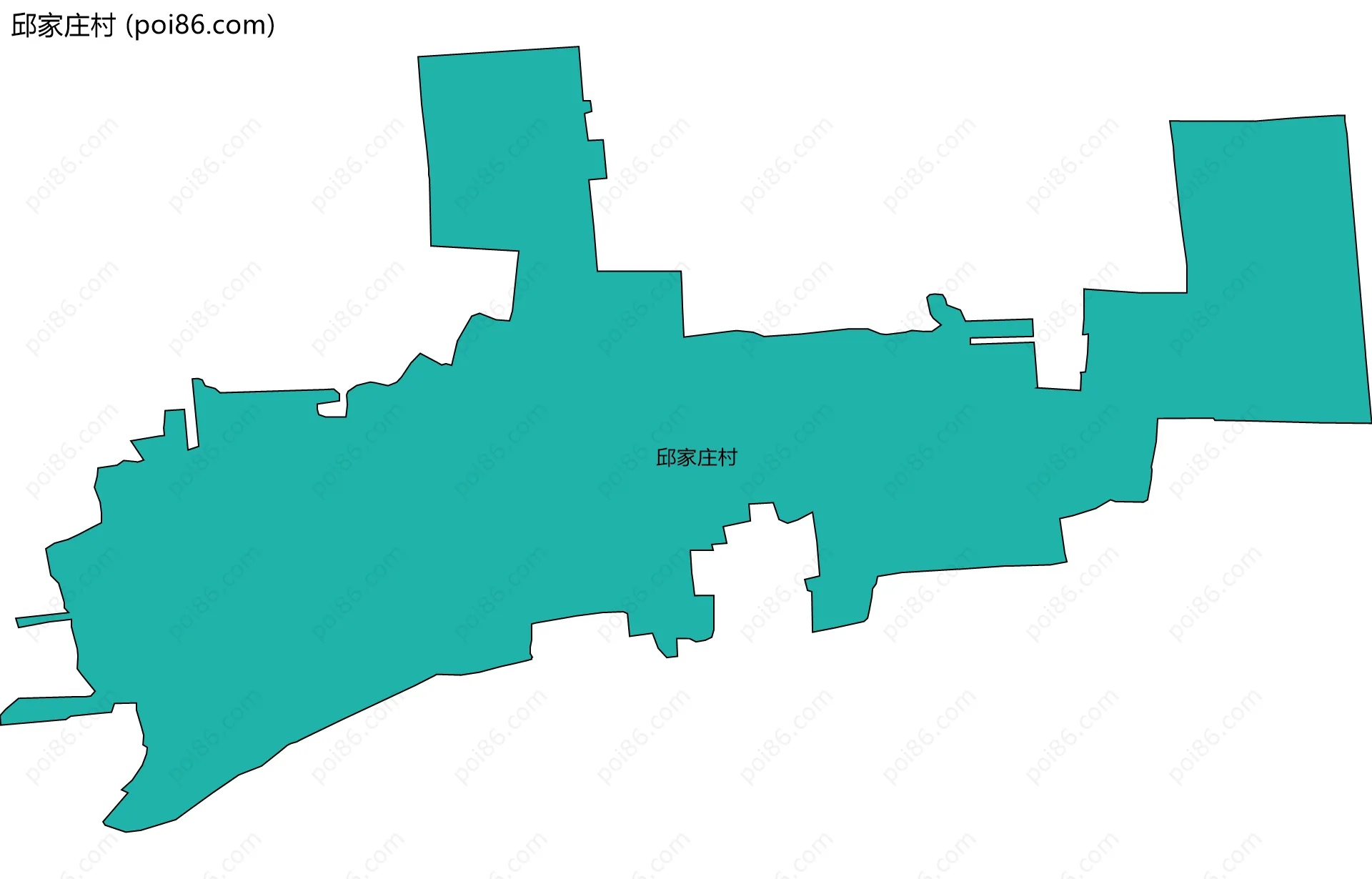 邱家庄村边界地图