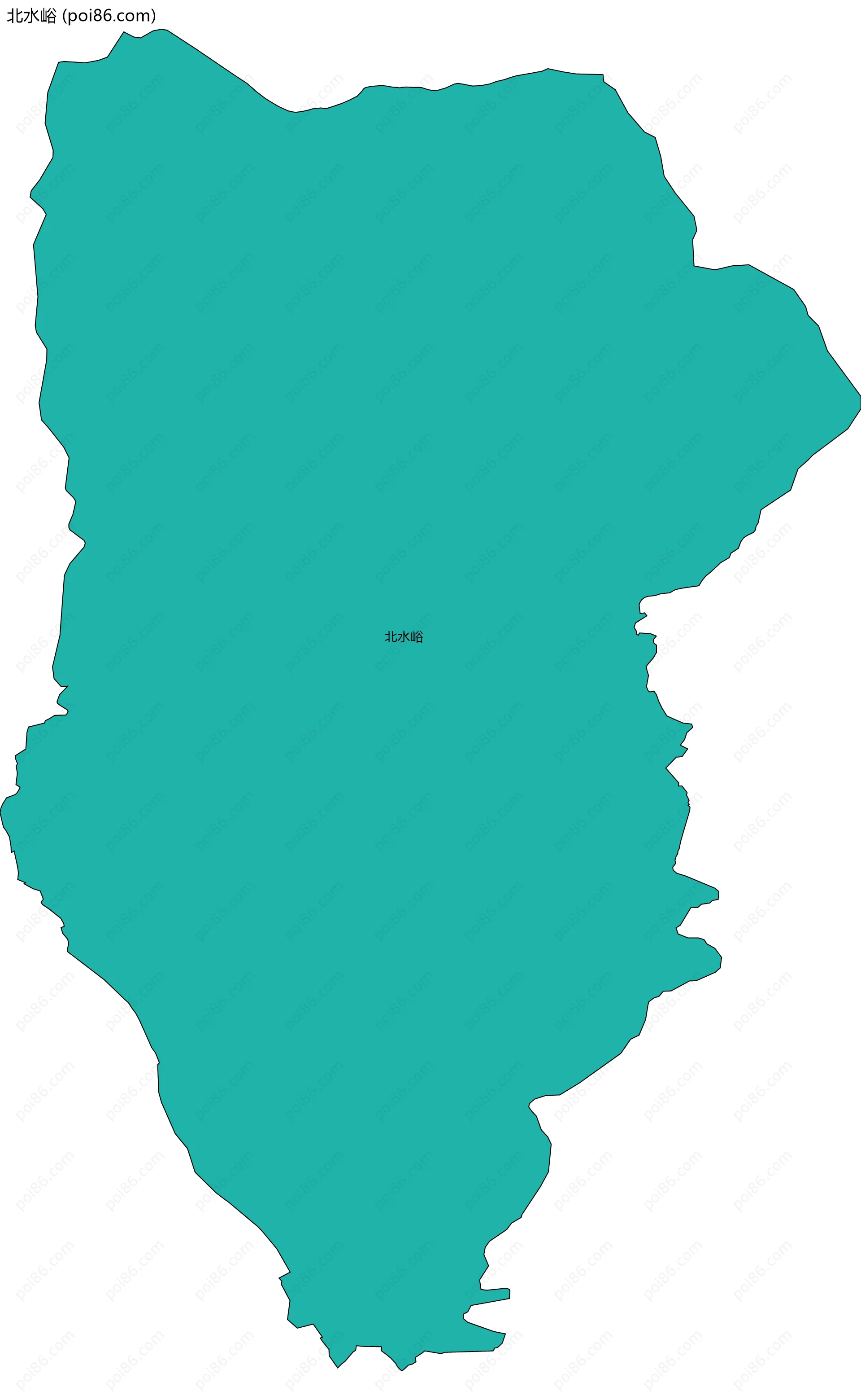 北水峪边界地图