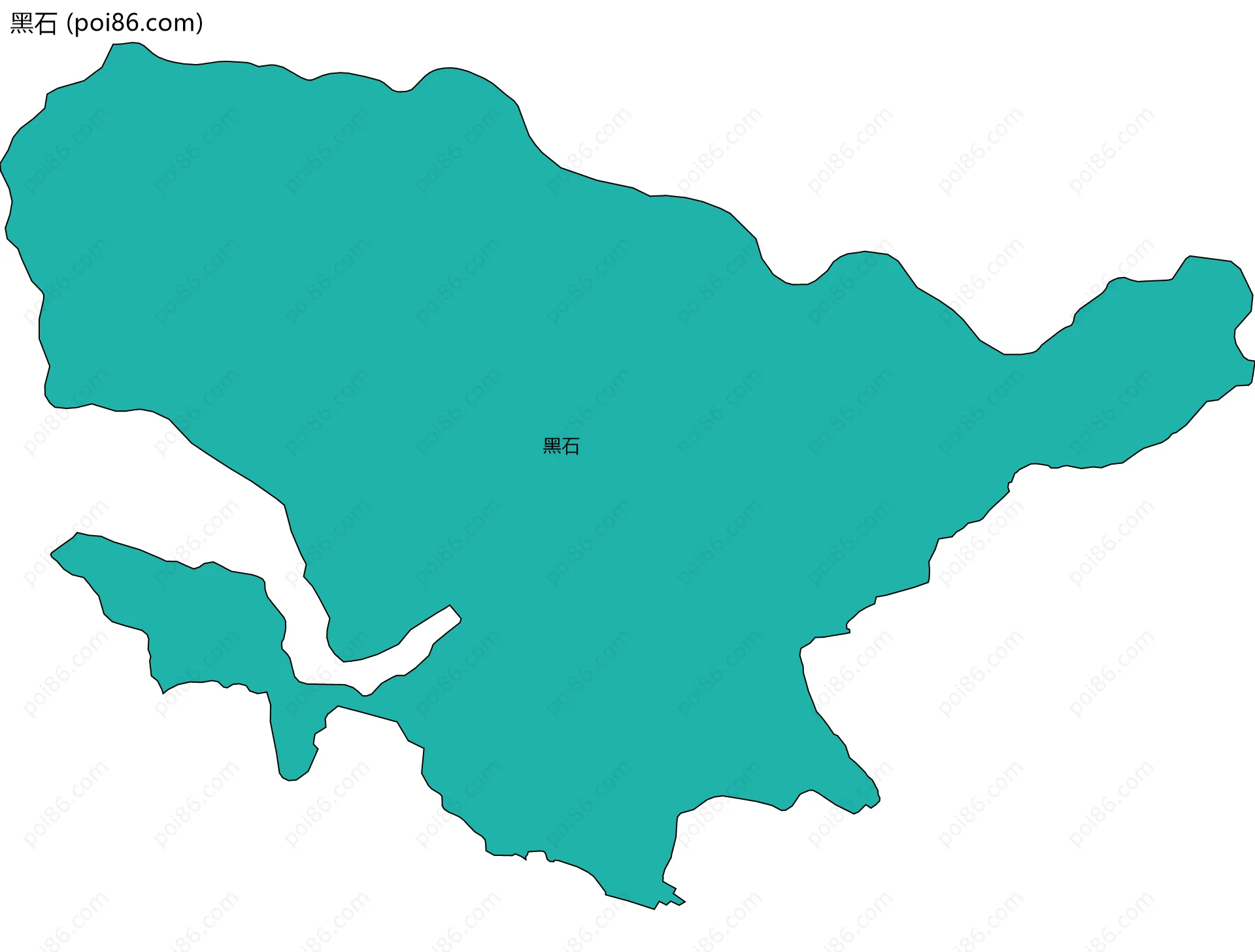 黑石边界地图