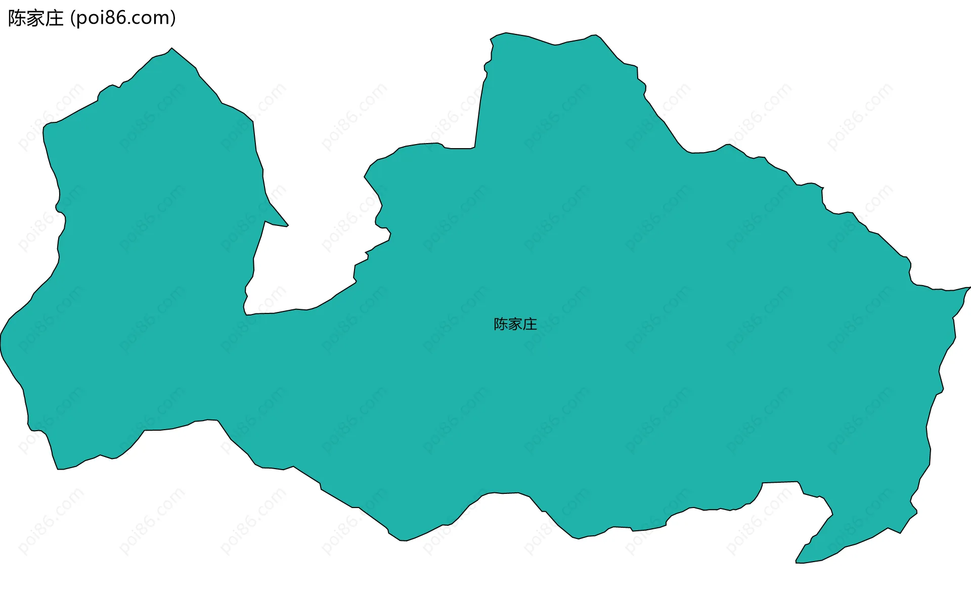 陈家庄边界地图