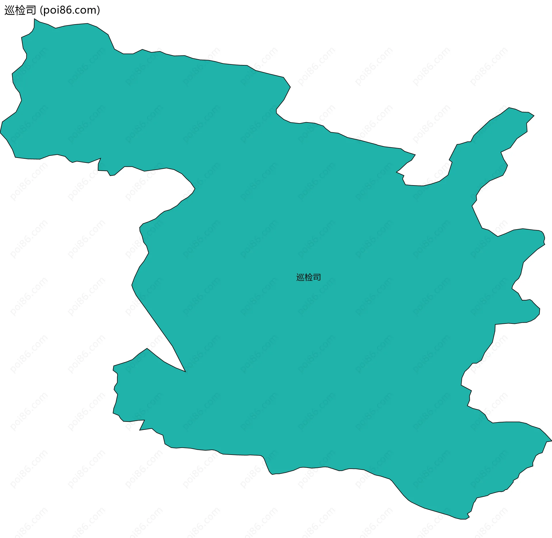 巡检司边界地图