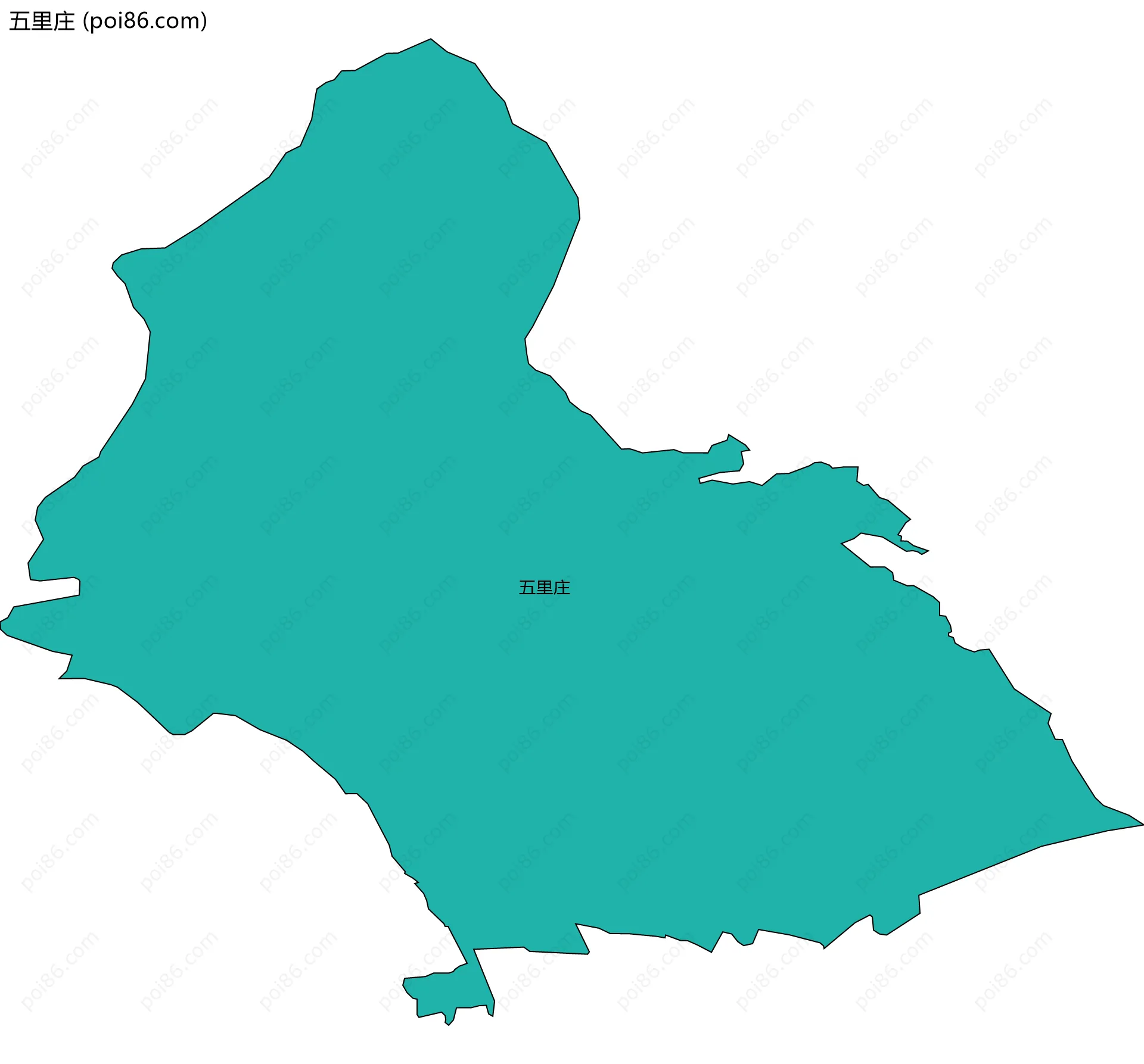 五里庄边界地图