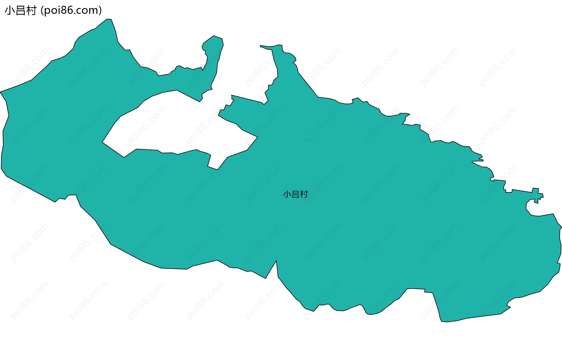 小吕村边界地图