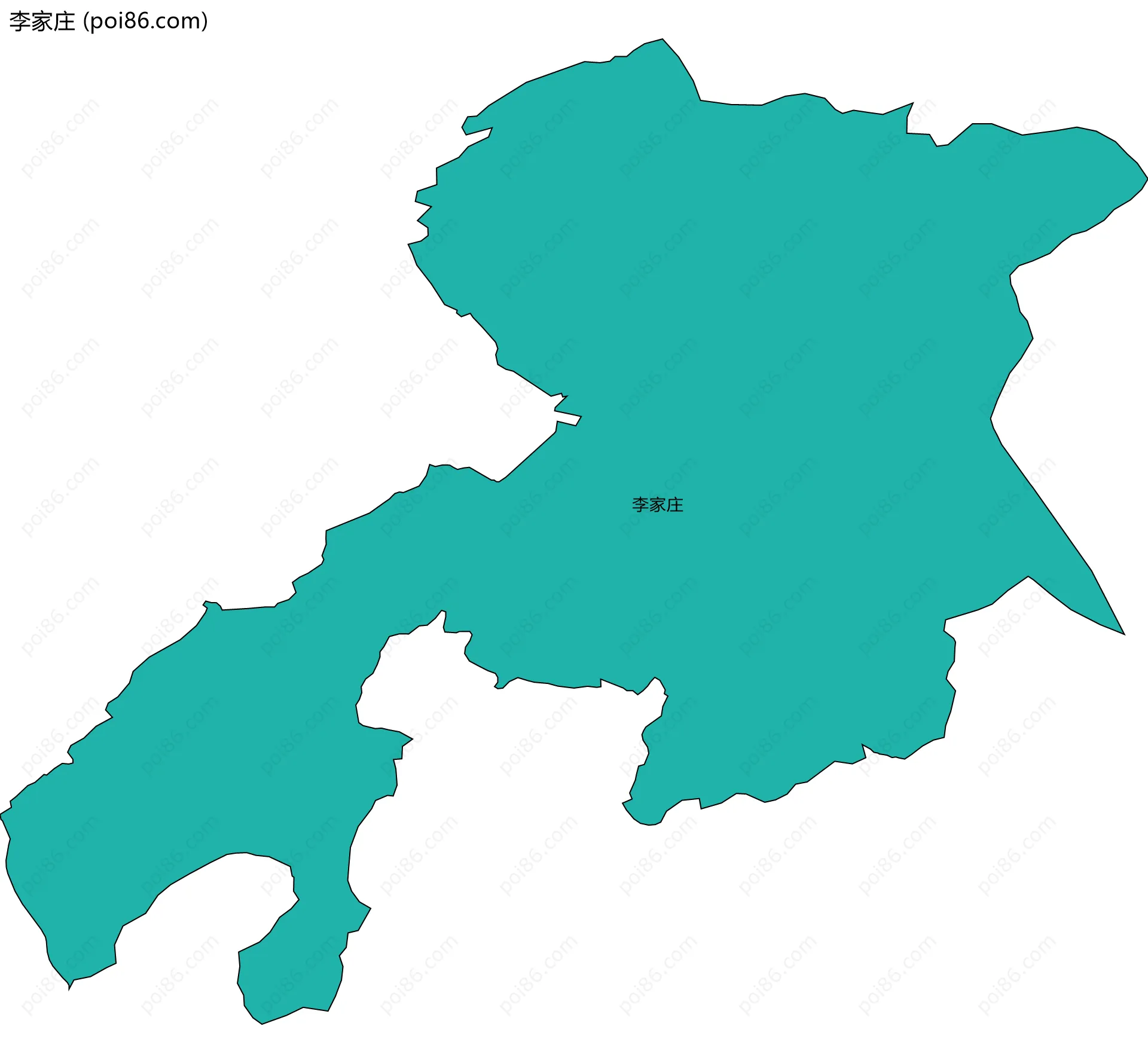 李家庄边界地图