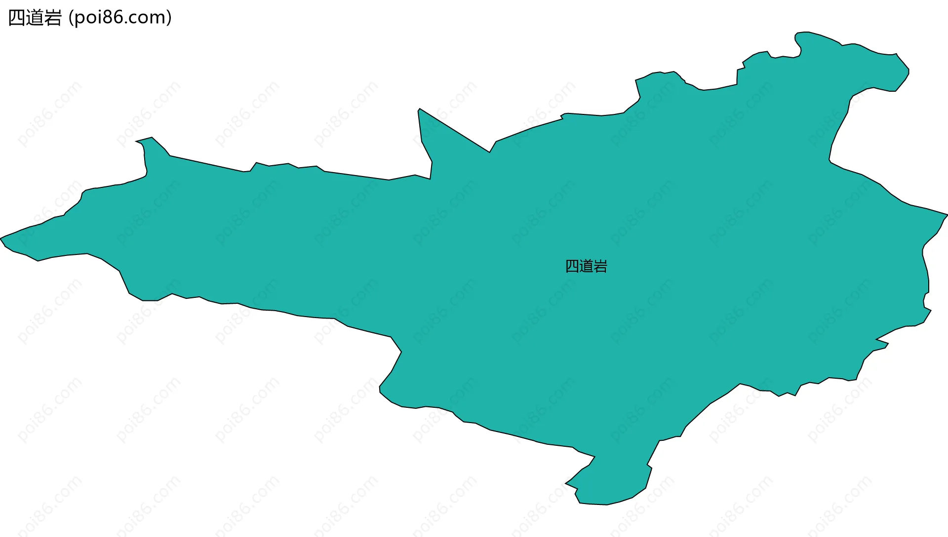 四道岩边界地图