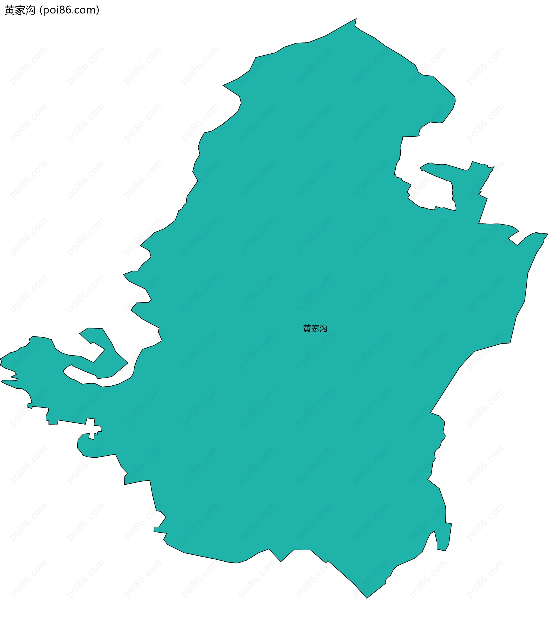 黄家沟边界地图
