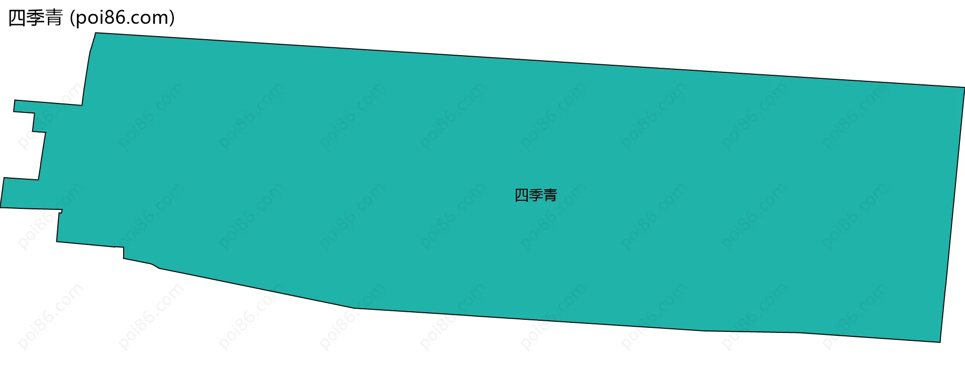 四季青边界地图