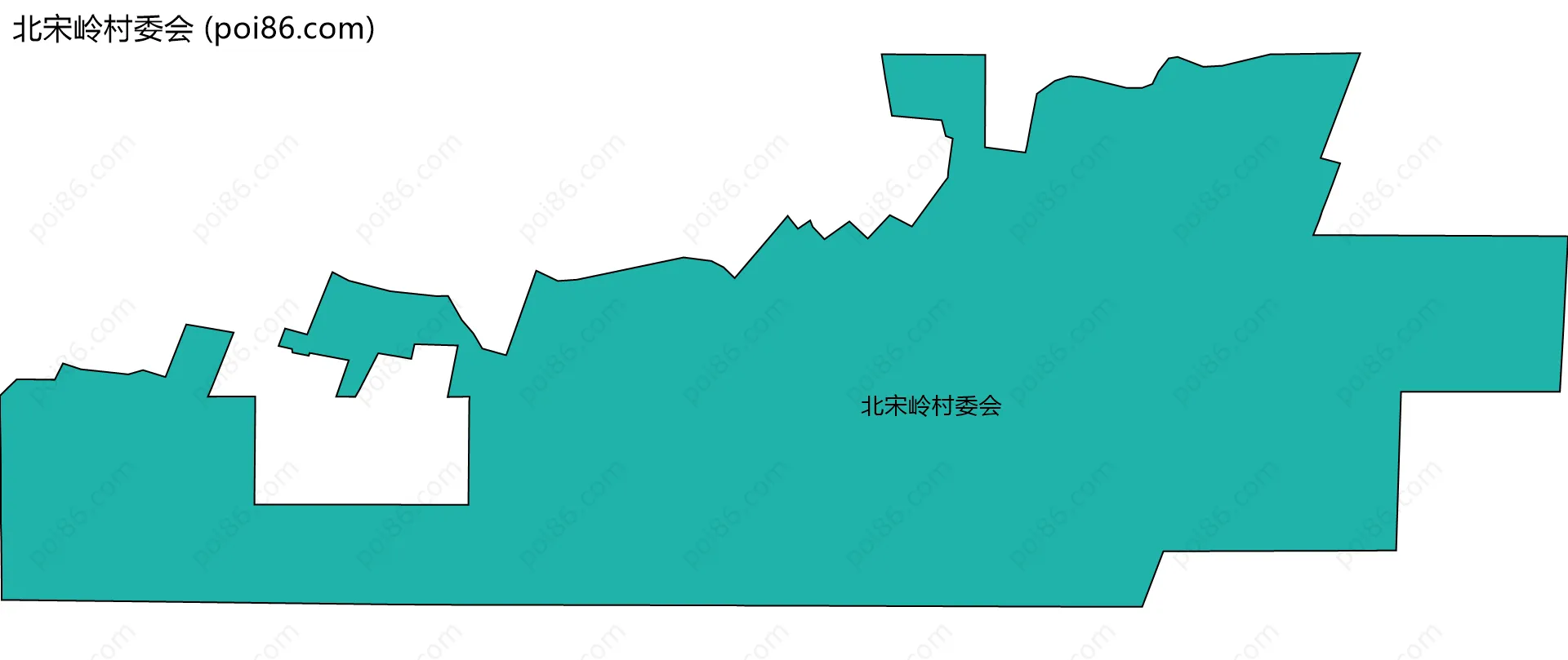 北宋岭村委会边界地图