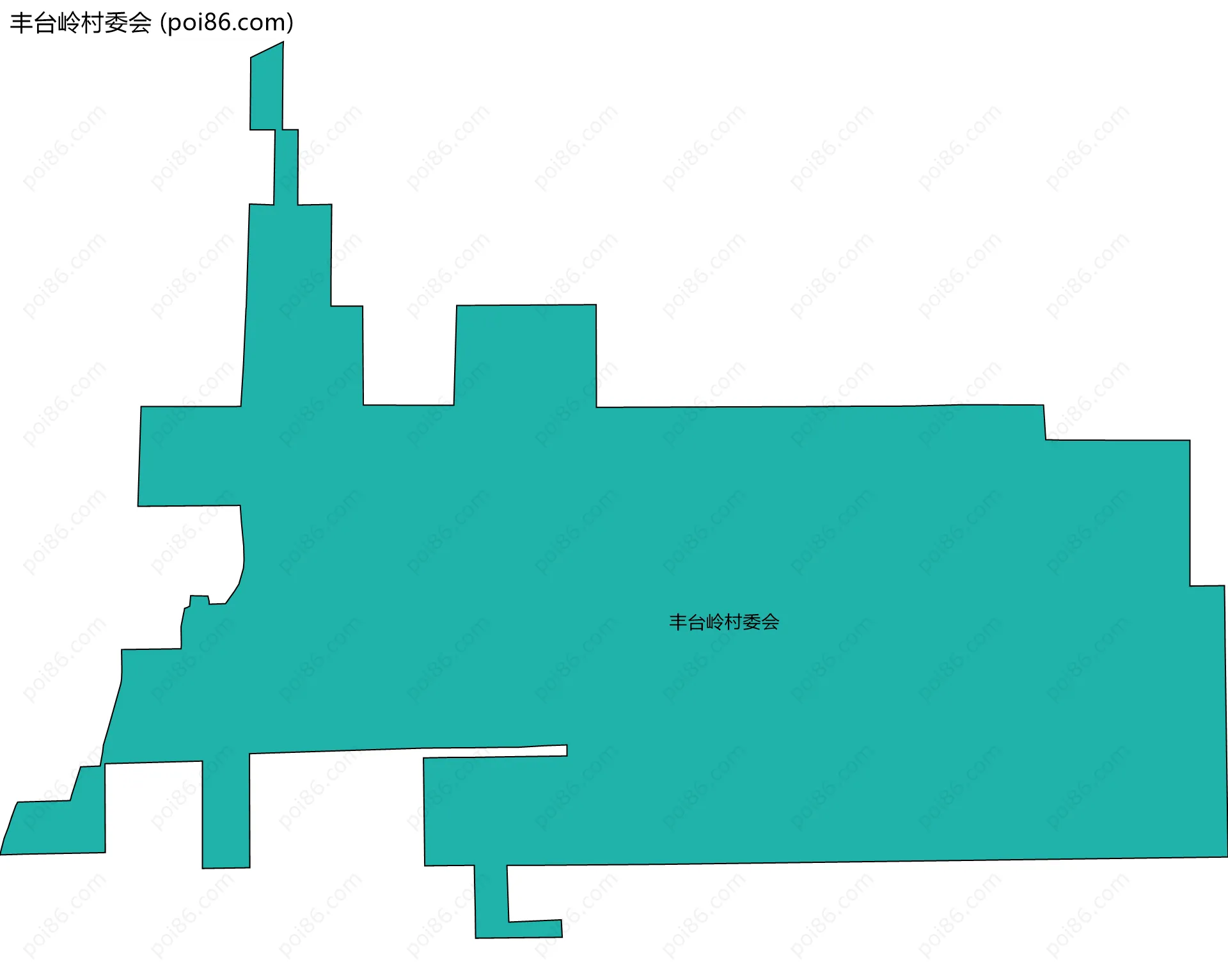 丰台岭村委会边界地图