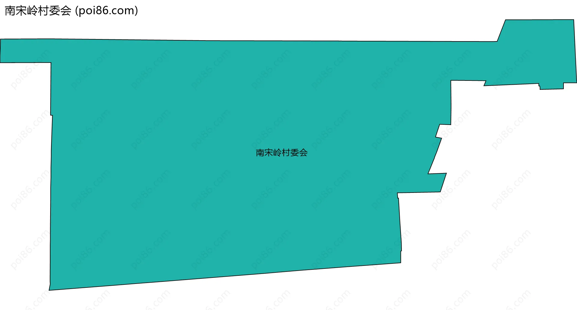 南宋岭村委会边界地图