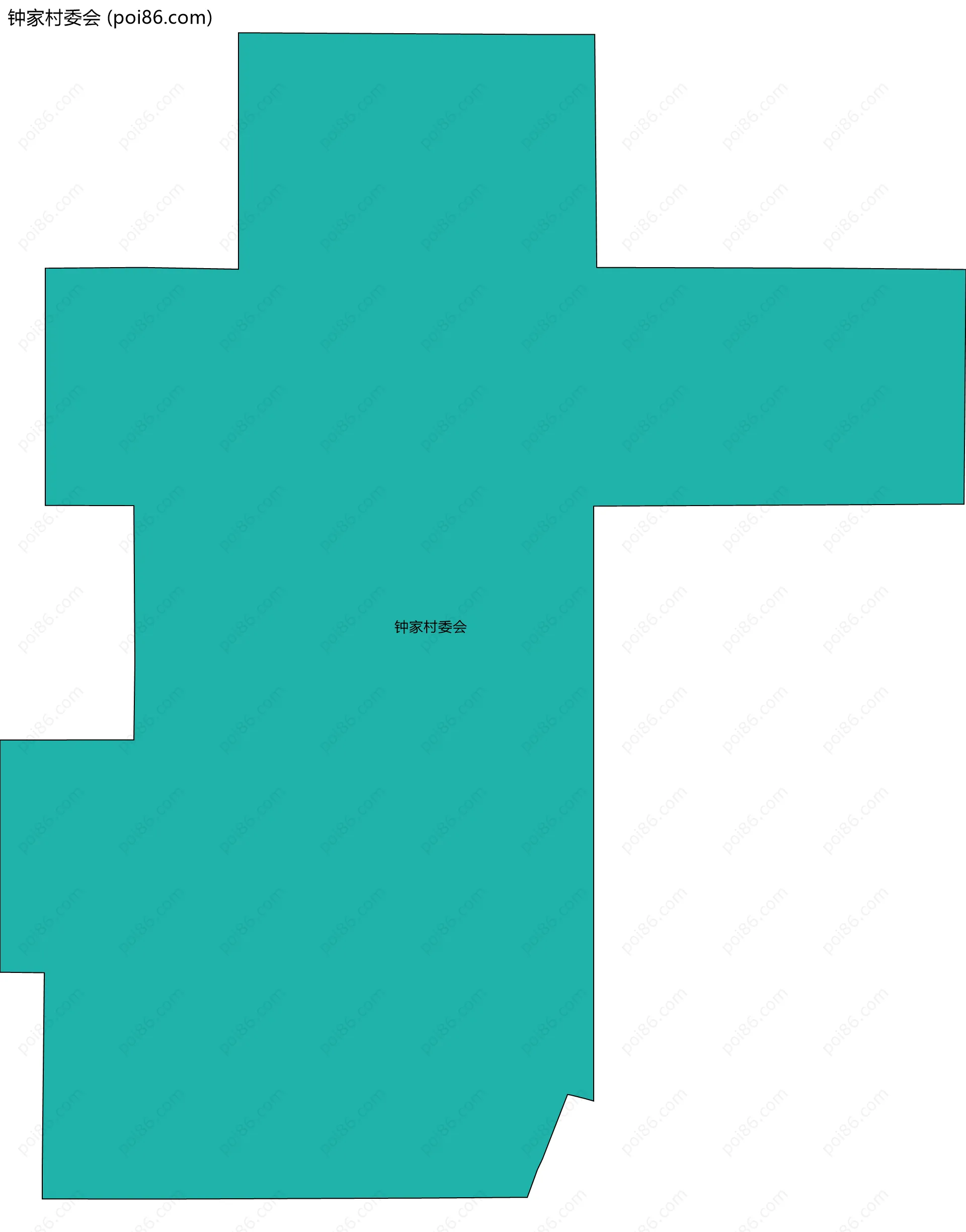 钟家村委会边界地图