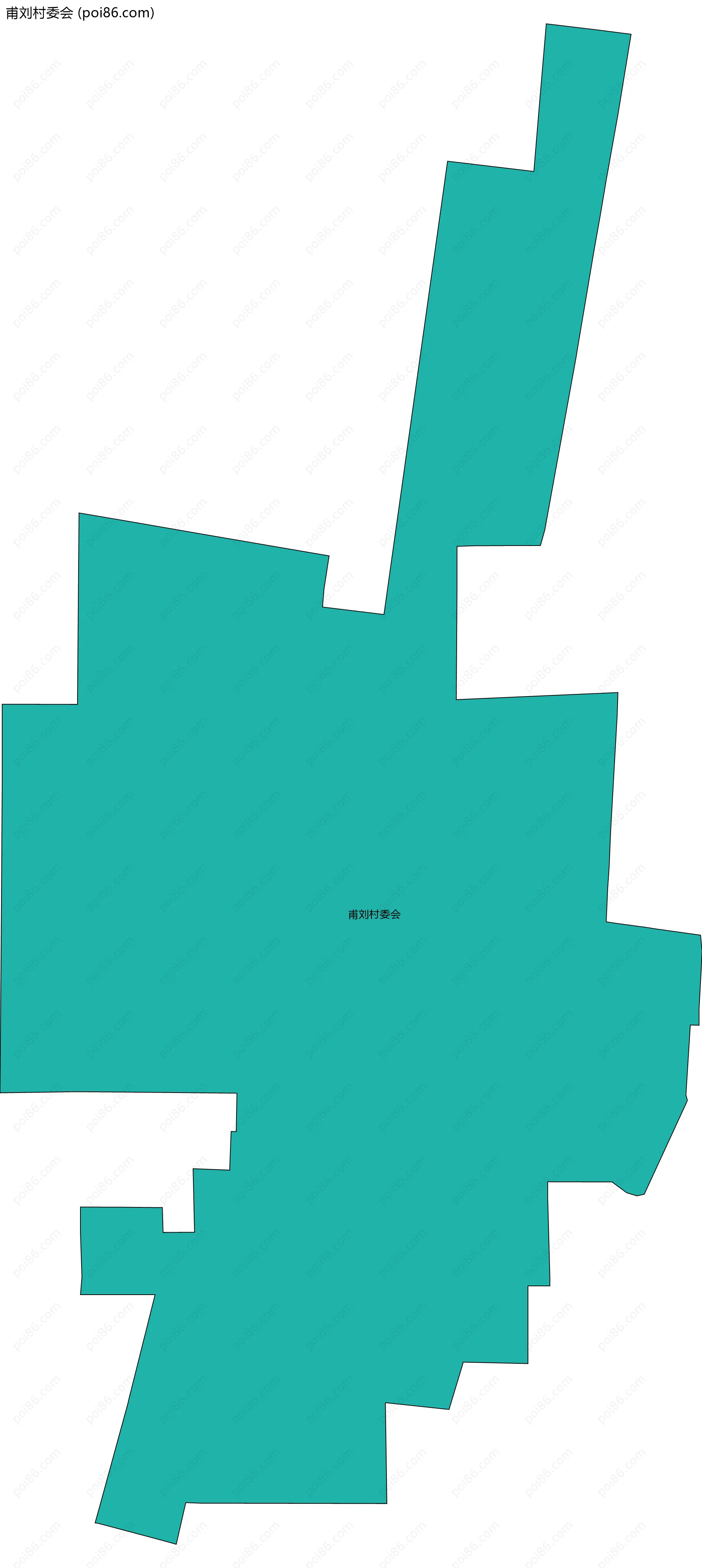 甫刘村委会边界地图