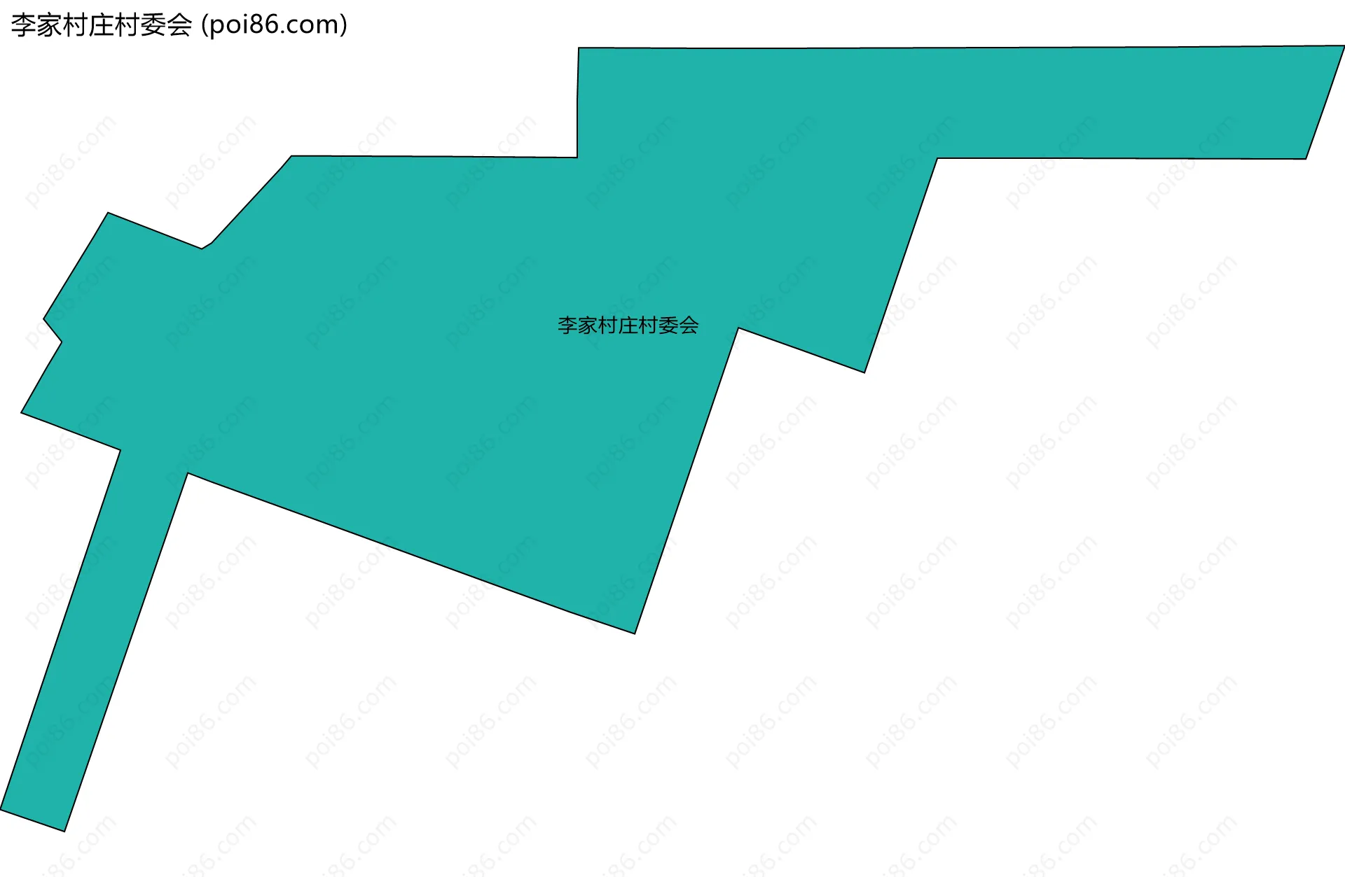 李家村庄村委会边界地图