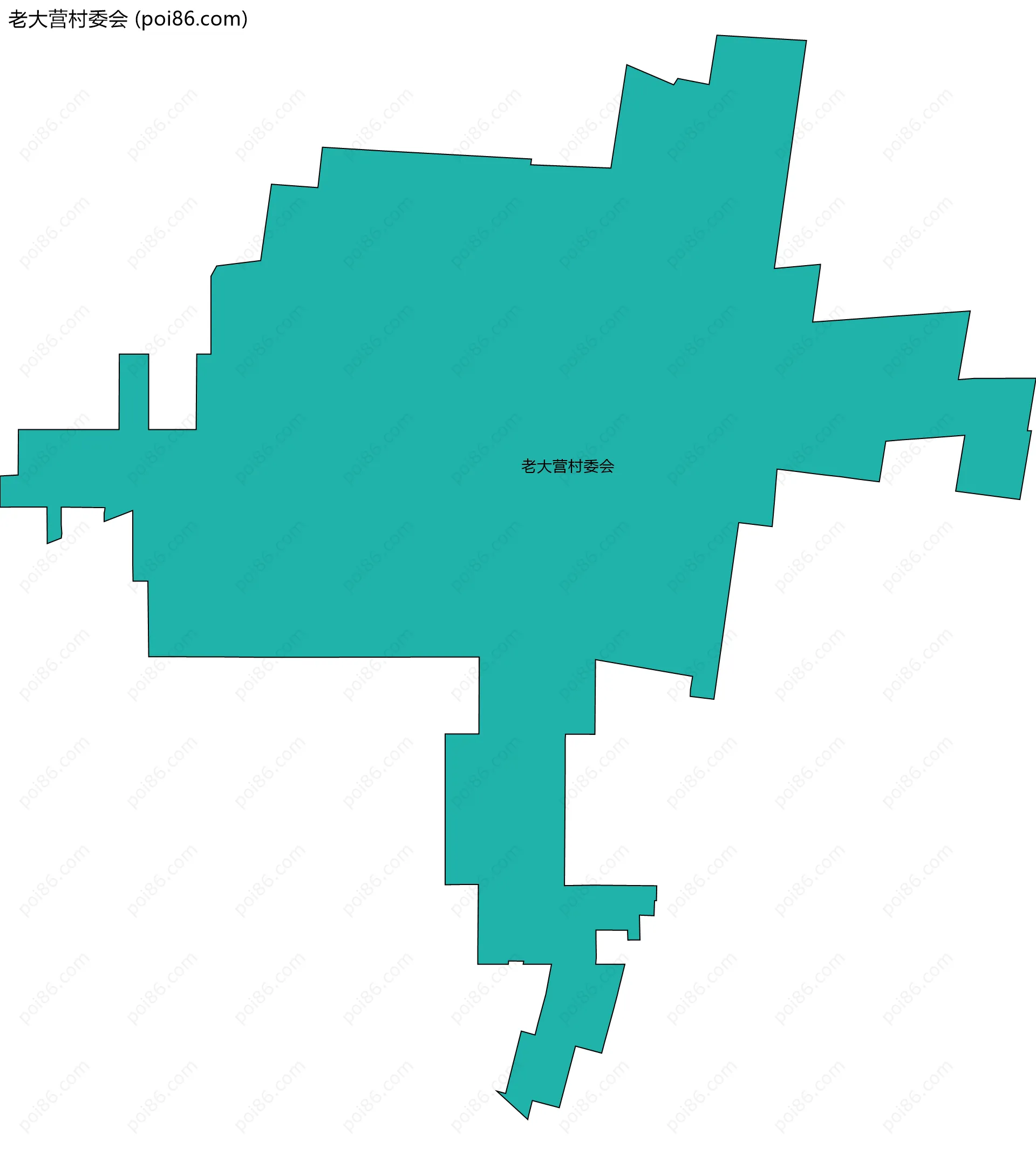 老大营村委会边界地图