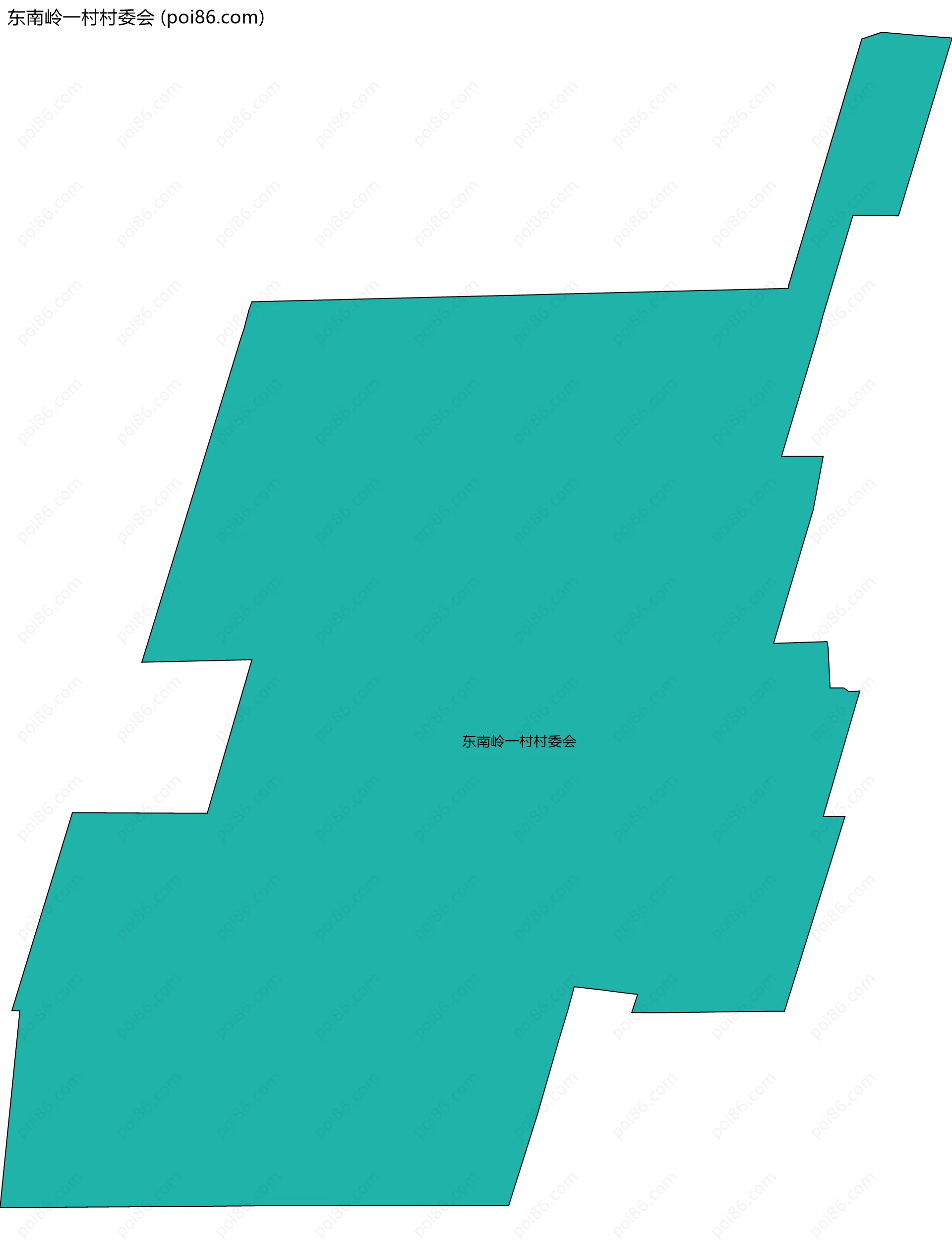 东南岭一村村委会边界地图