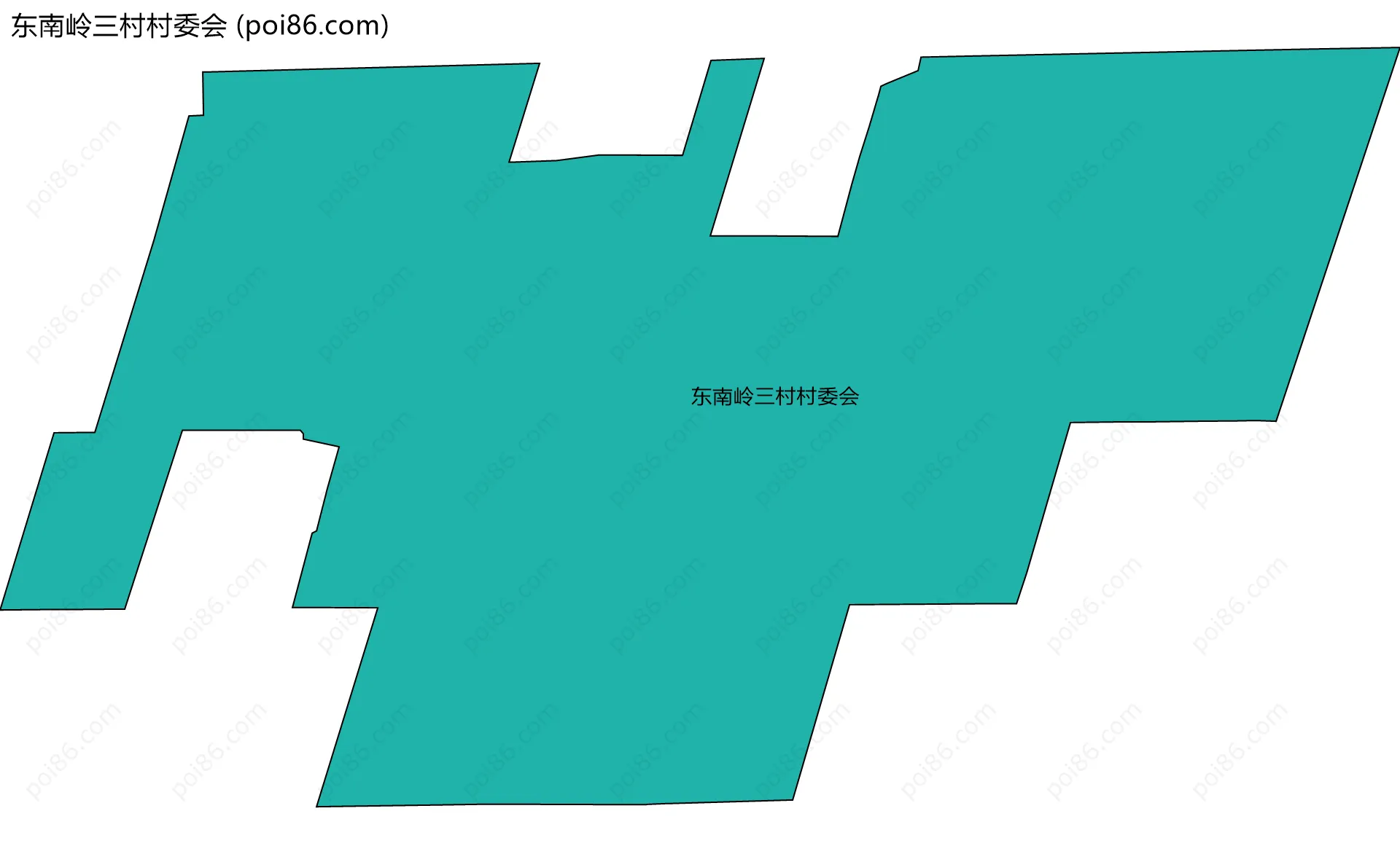 东南岭三村村委会边界地图