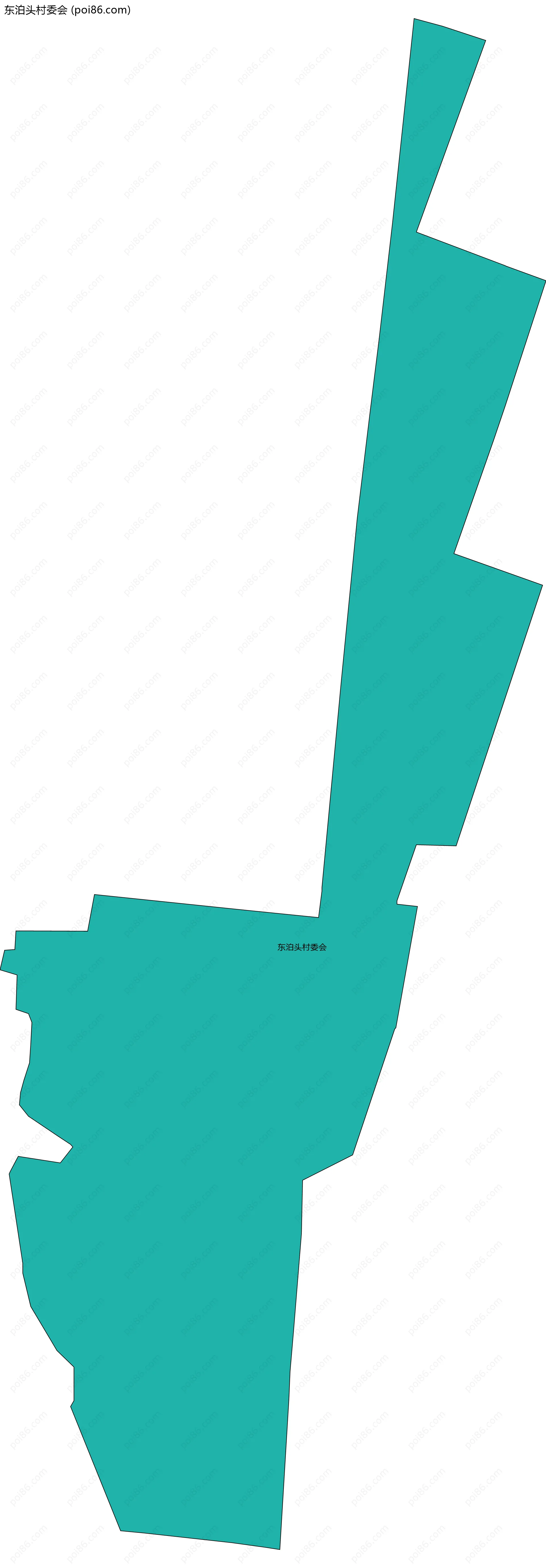 东泊头村委会边界地图