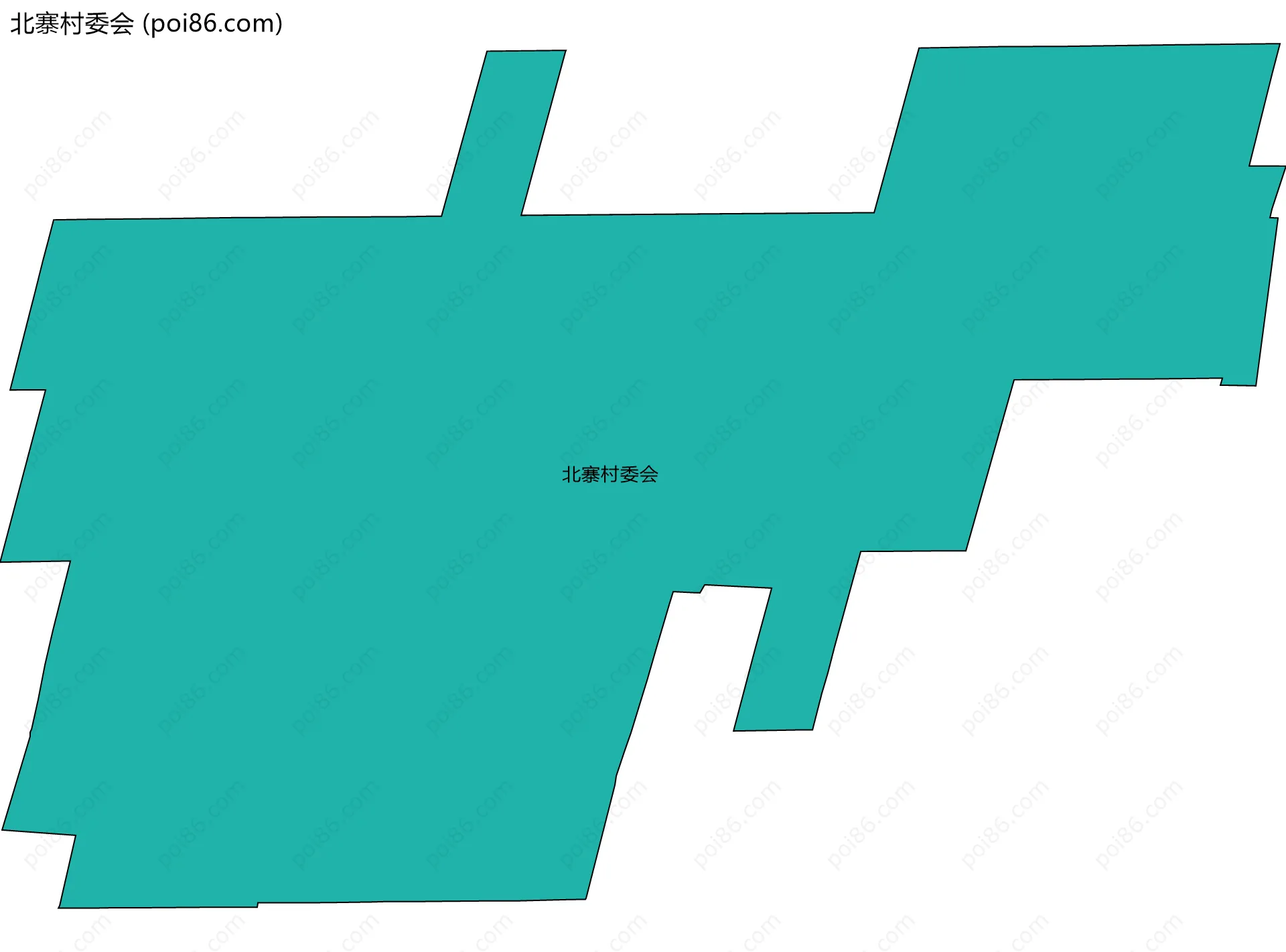 北寨村委会边界地图