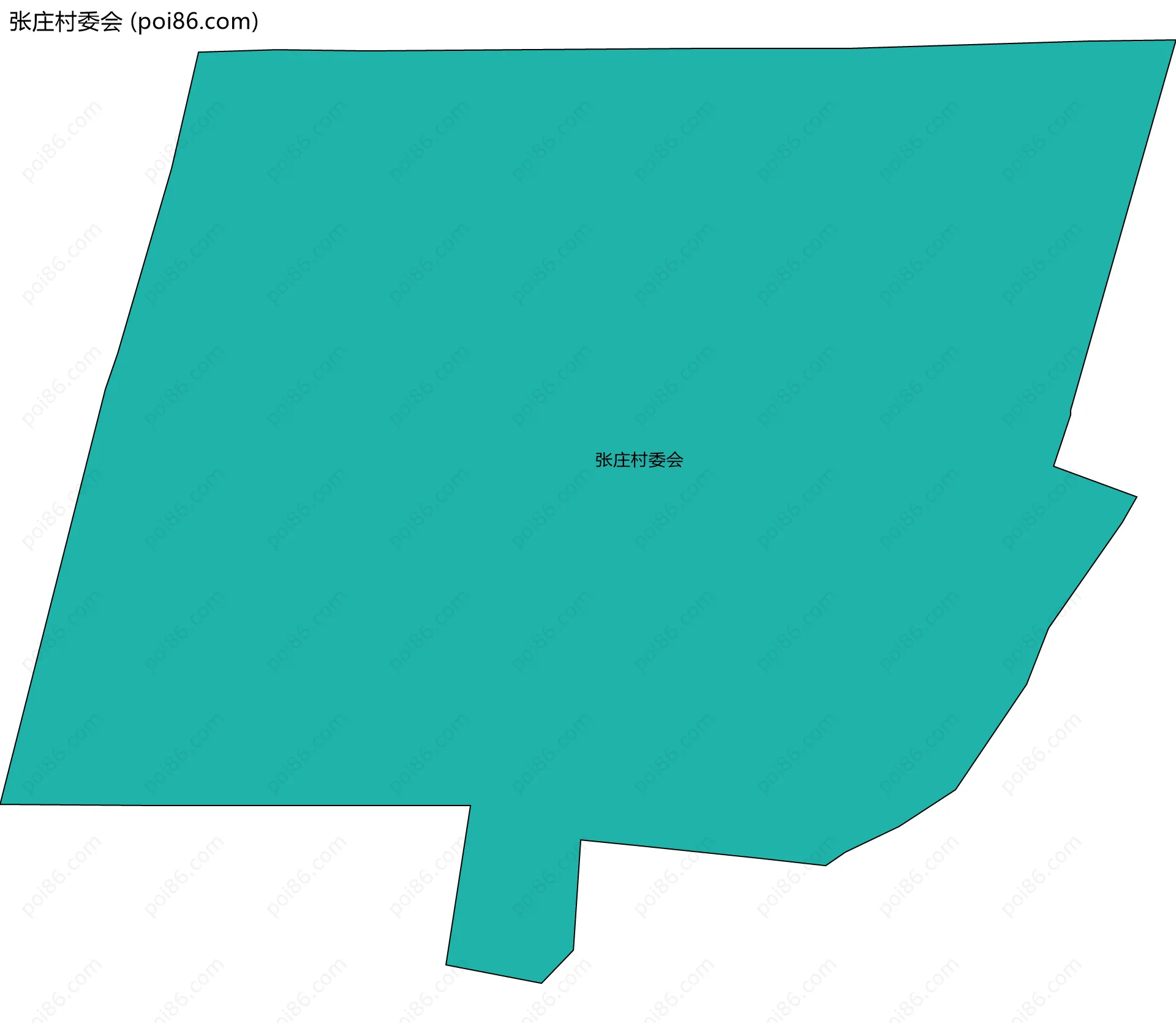 张庄村委会边界地图