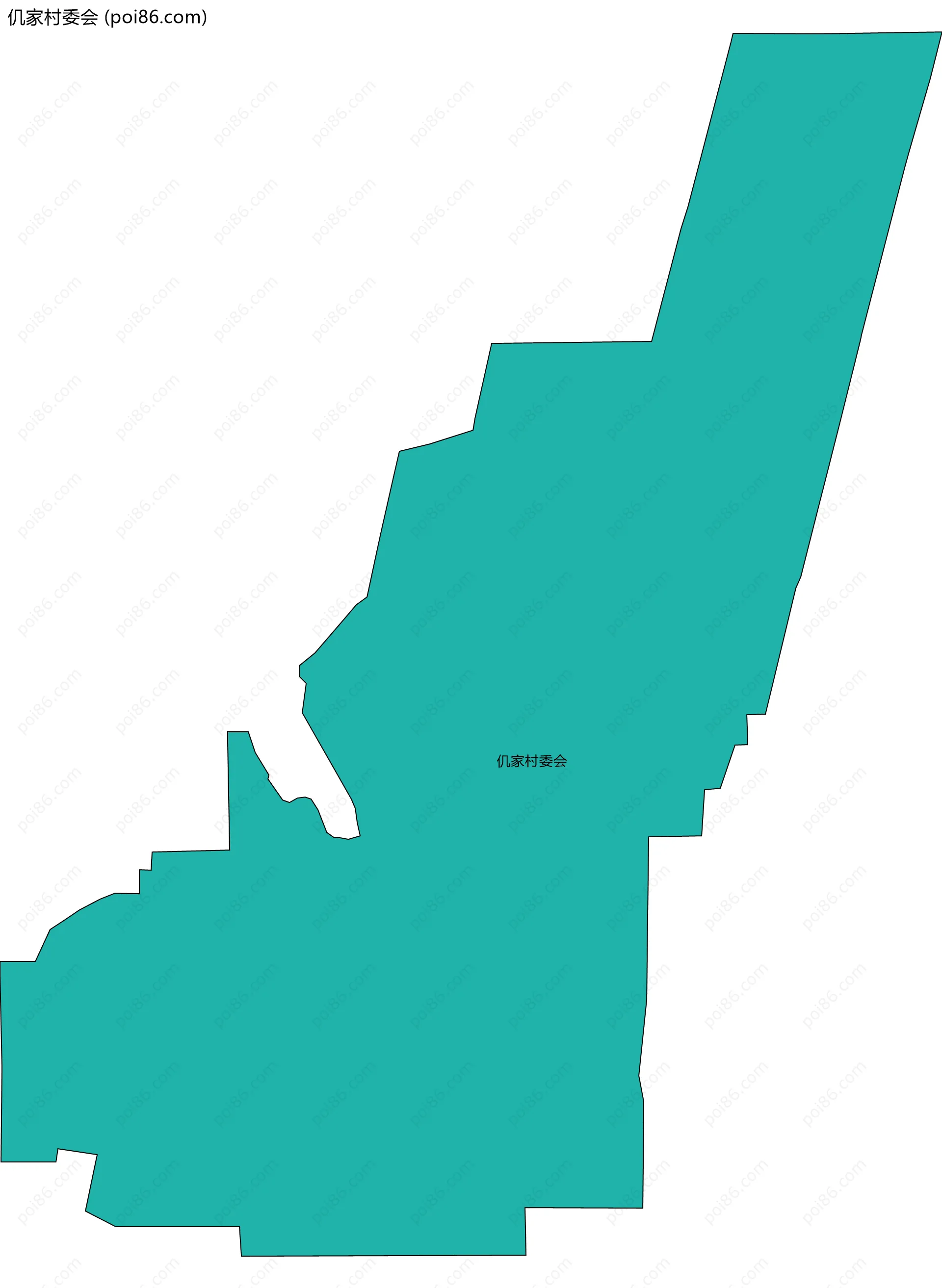 仉家村委会边界地图