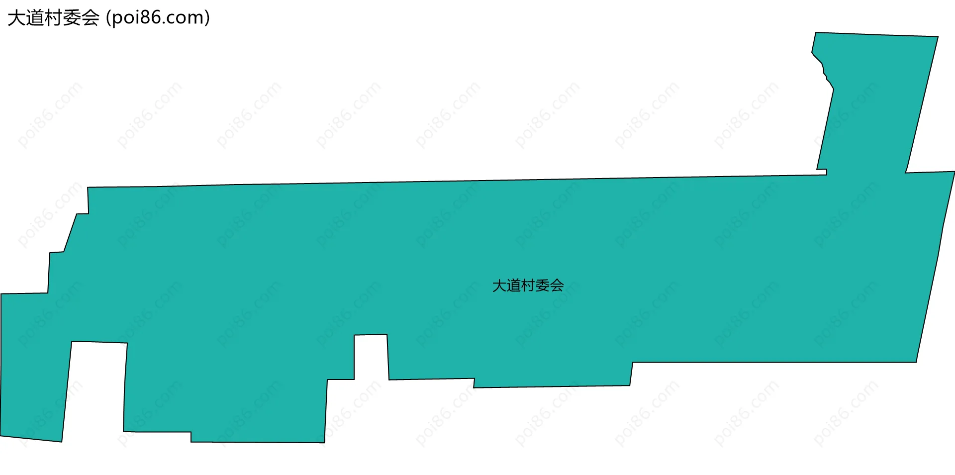 大道村委会边界地图