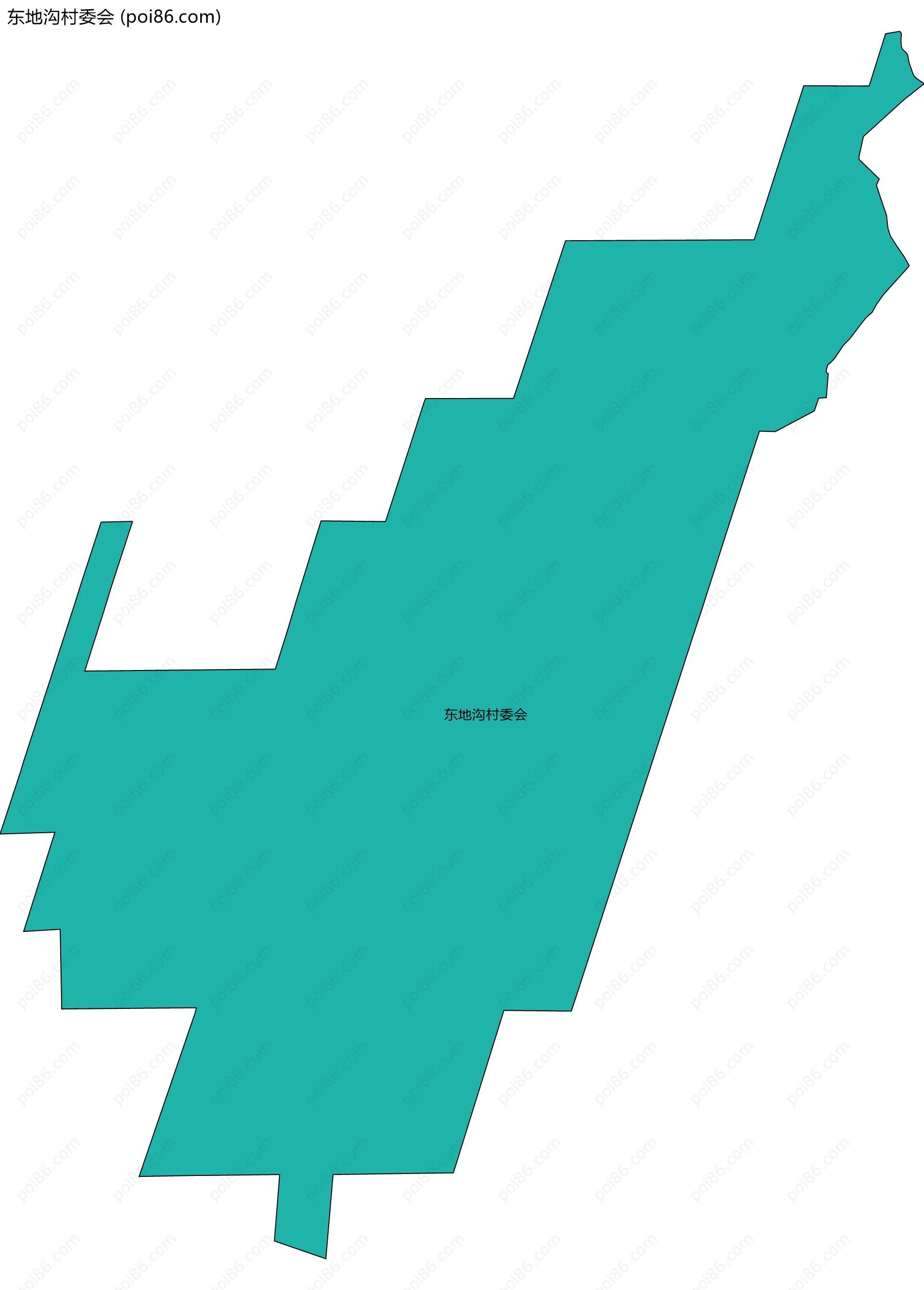 东地沟村委会边界地图