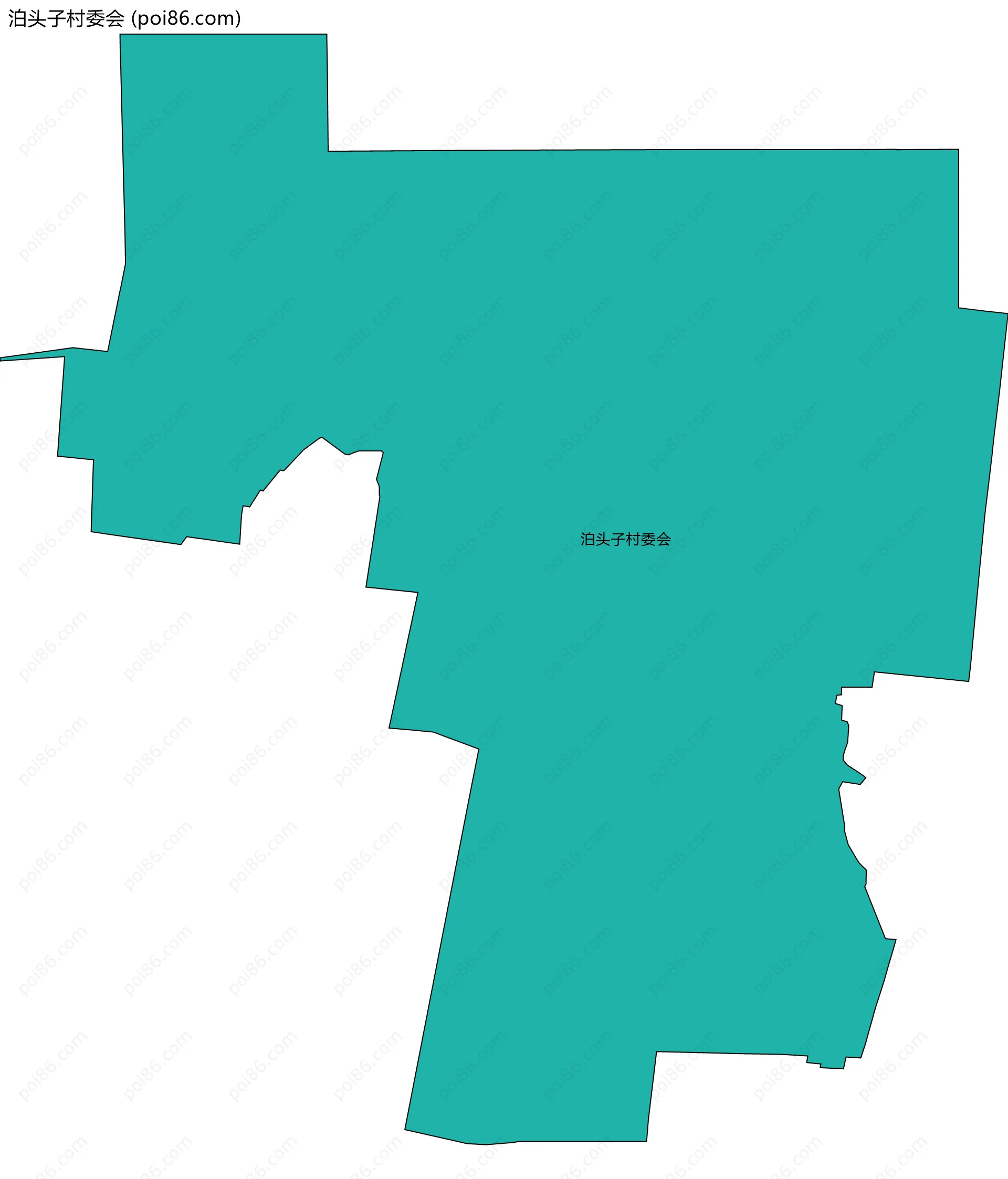 泊头子村委会边界地图