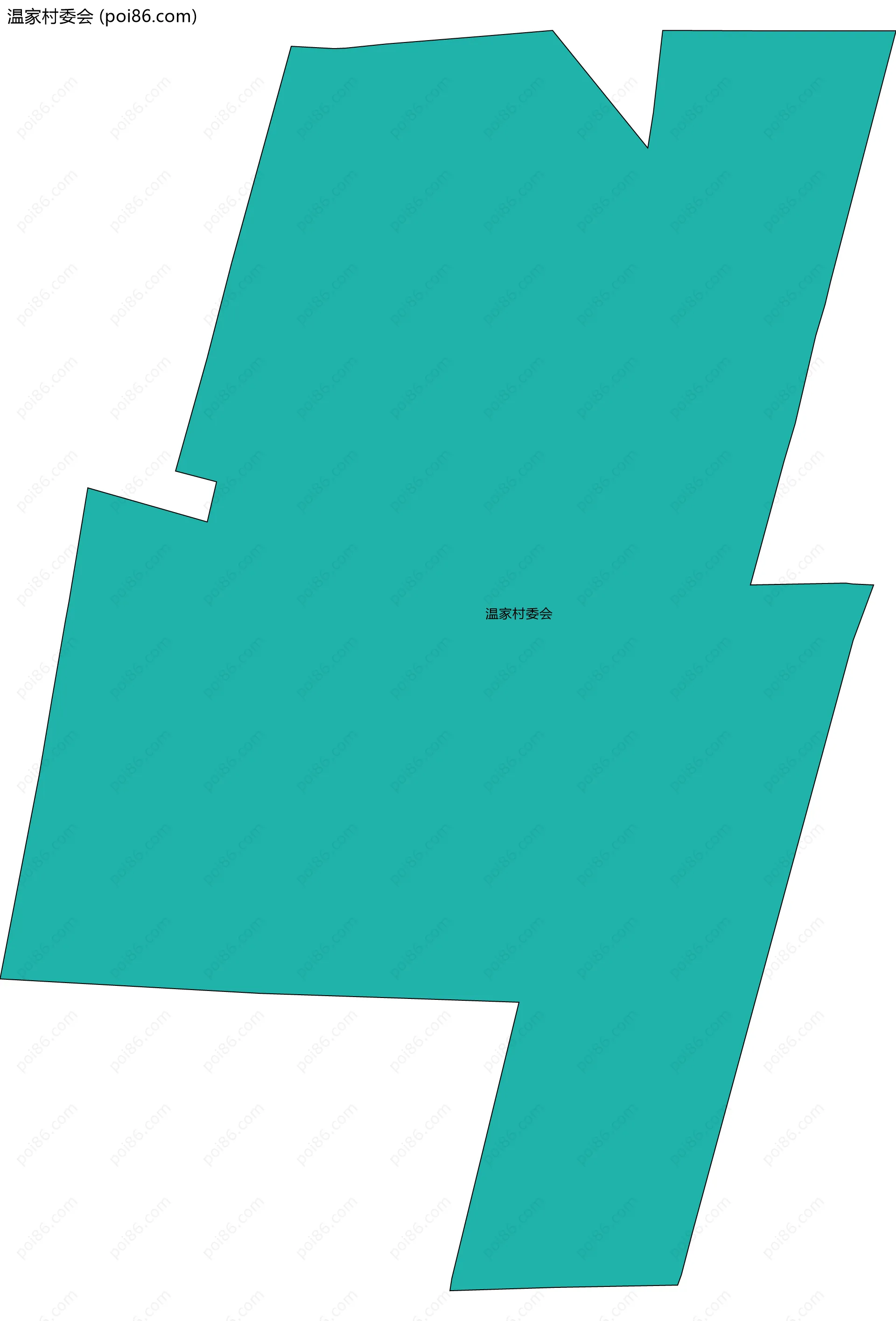 温家村委会边界地图